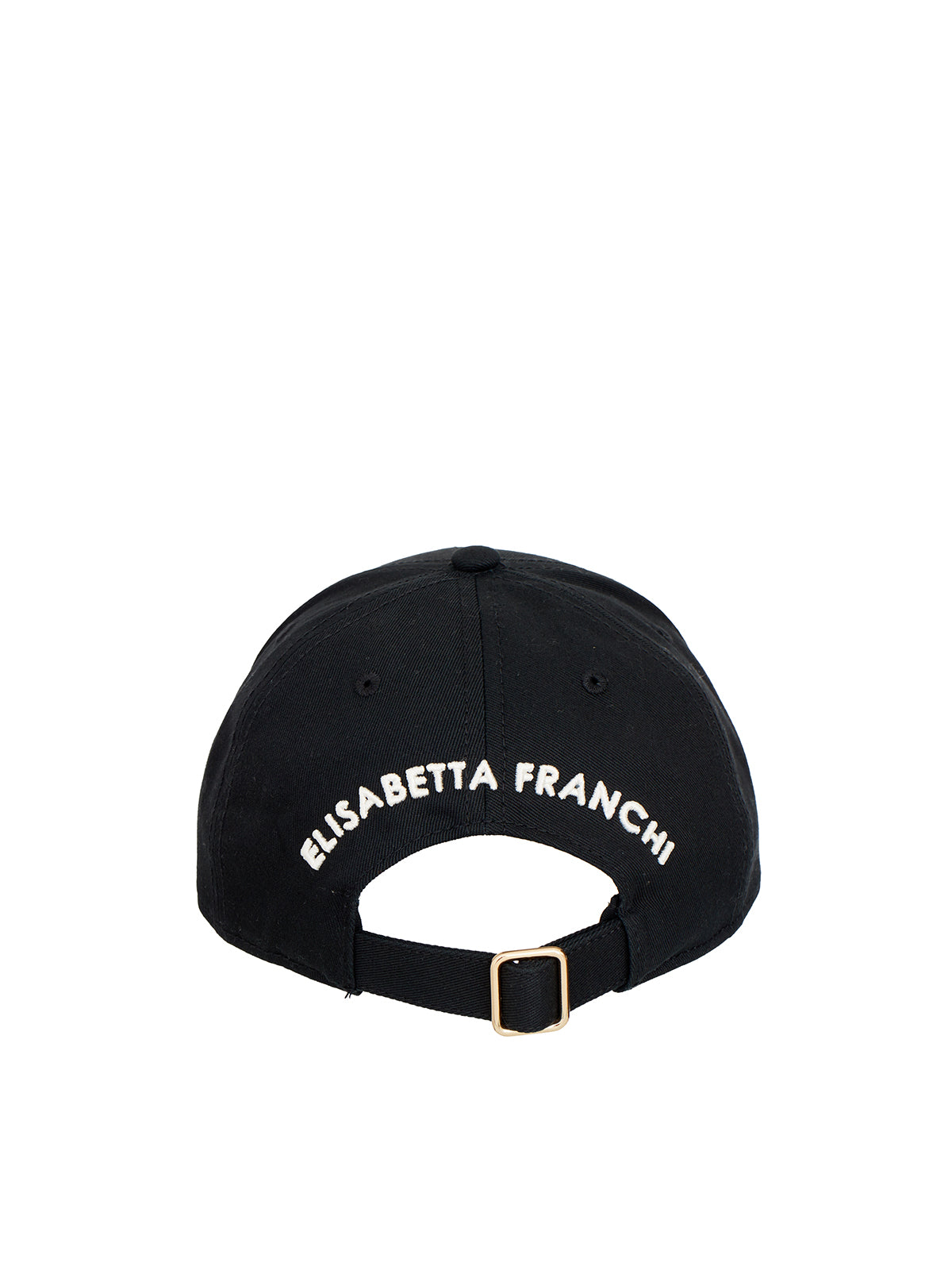 ELISABETTA FRANCHI Embroidered Baseball Hat with Adjustable Closure