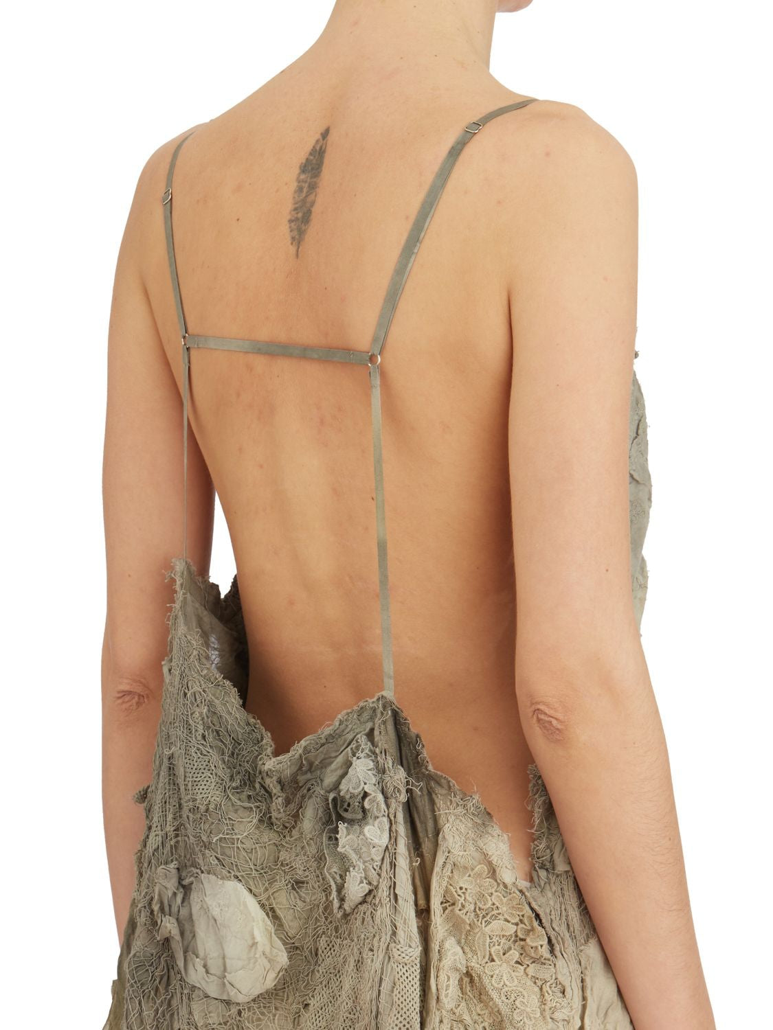 YEUNG CHIN Embroidered Long Dress with Adjustable Shoulder Straps - Size S