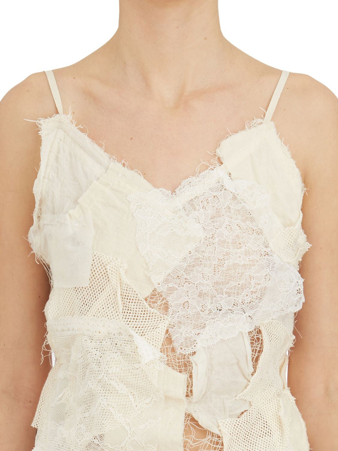 YEUNG CHIN Embroidered Adjustable Strap Tank Top