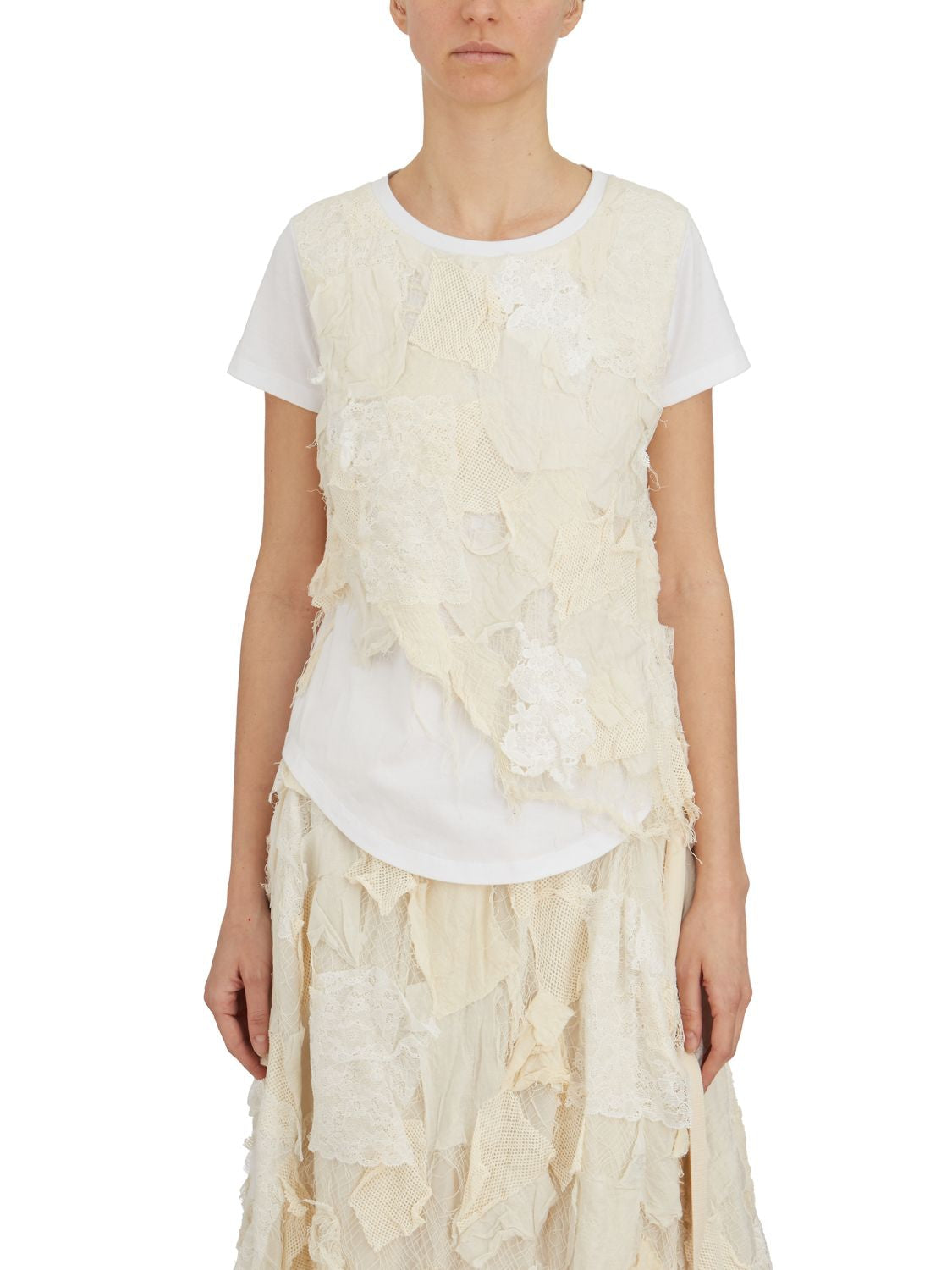 YEUNG CHIN Double Layer Crewneck T-Shirt - Size S