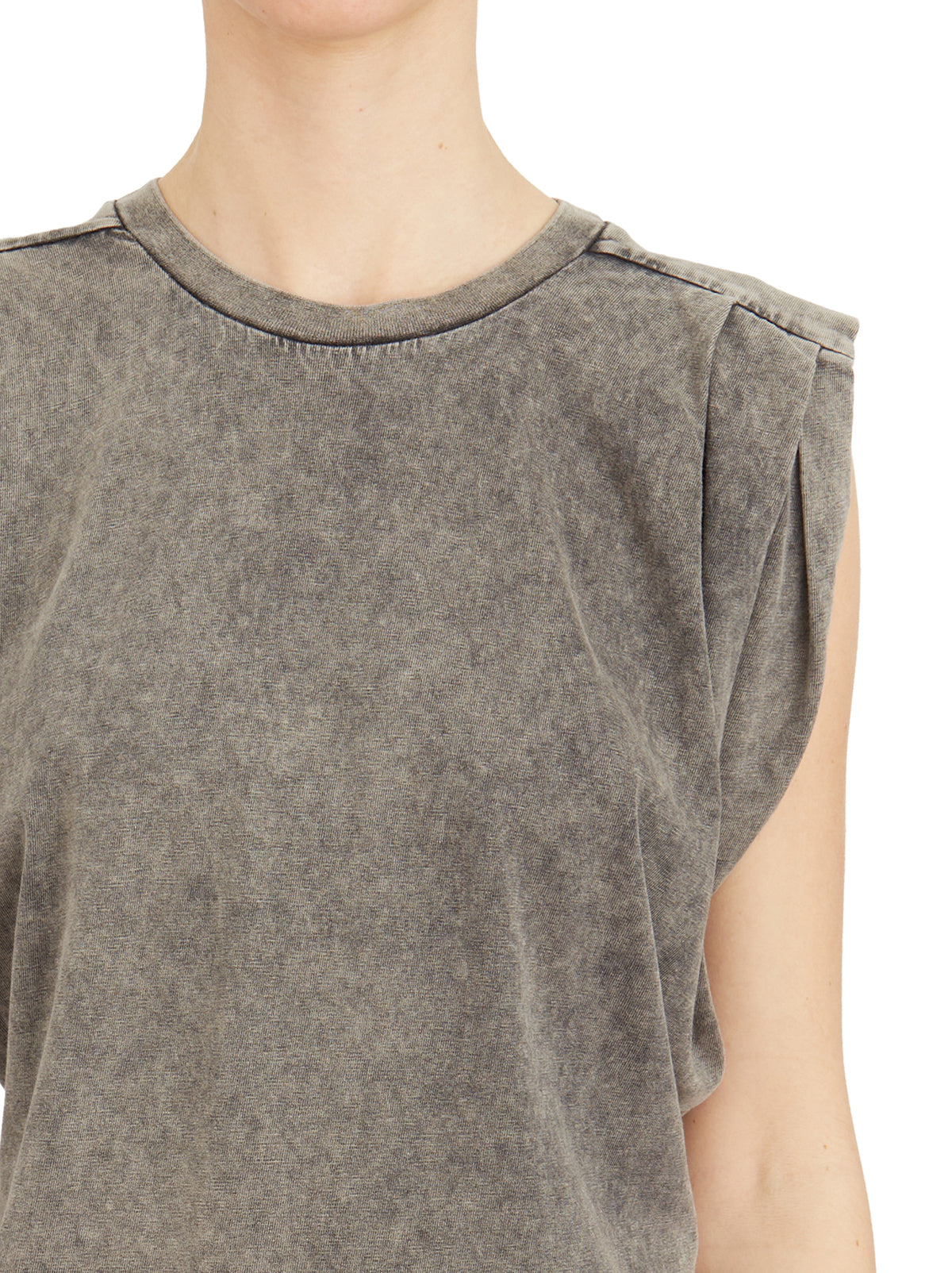 DONDUP Sleeveless Crew Neck Mini Dress - Size 40