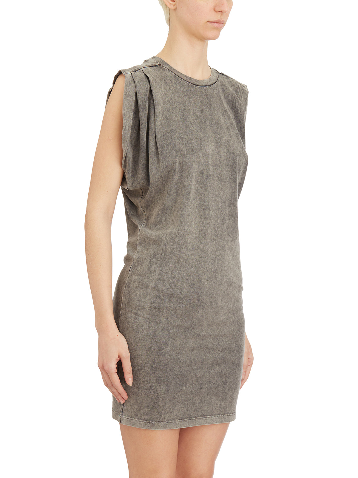 DONDUP Sleeveless Crew Neck Mini Dress - Size 40
