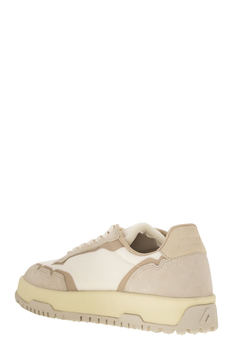 AUTRY Wildpace Fabric and Suede Trainers - Sole Height 3.5-4.5 cm