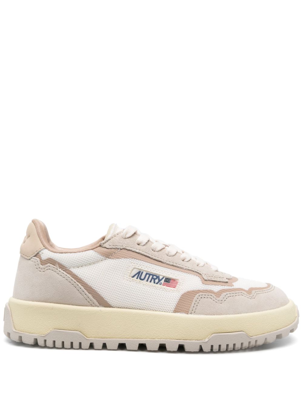 AUTRY Premium Leather Lace-Up Sneakers for Women