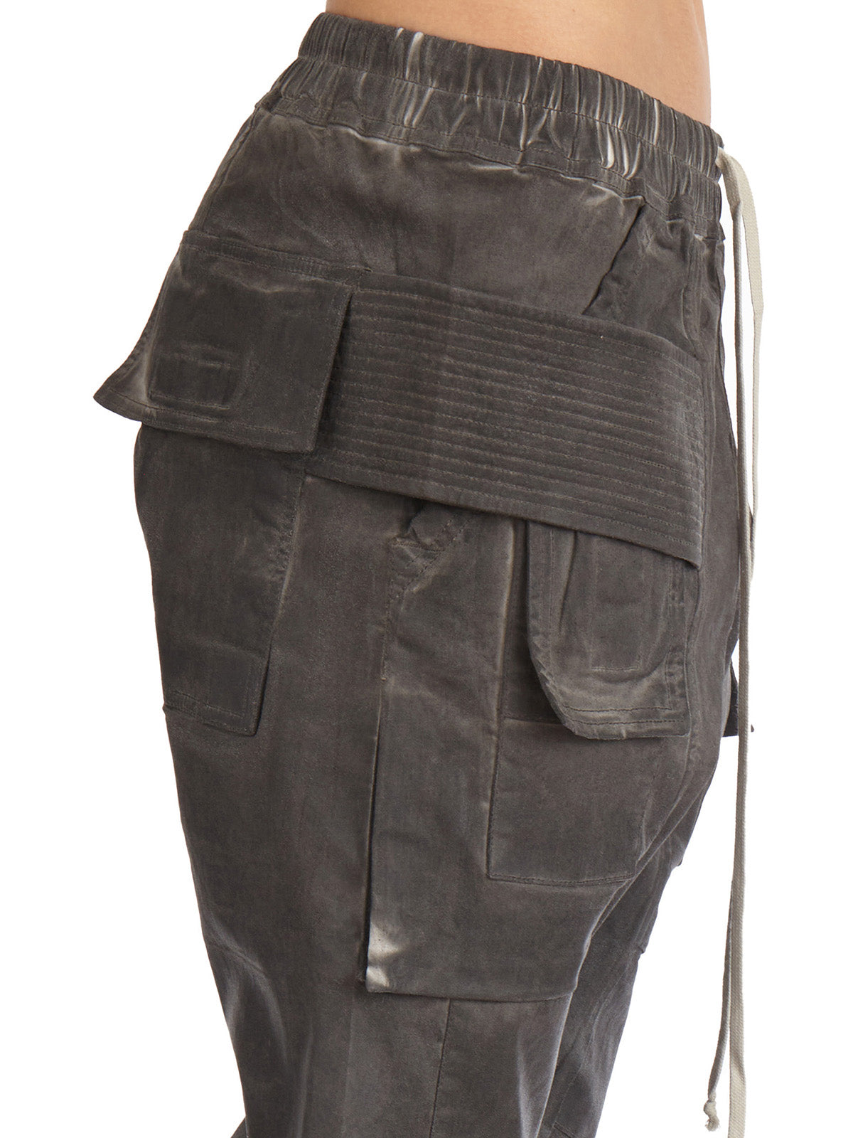 DRKSHDW Men's Cargo Drawstring Denim Pants - Size M