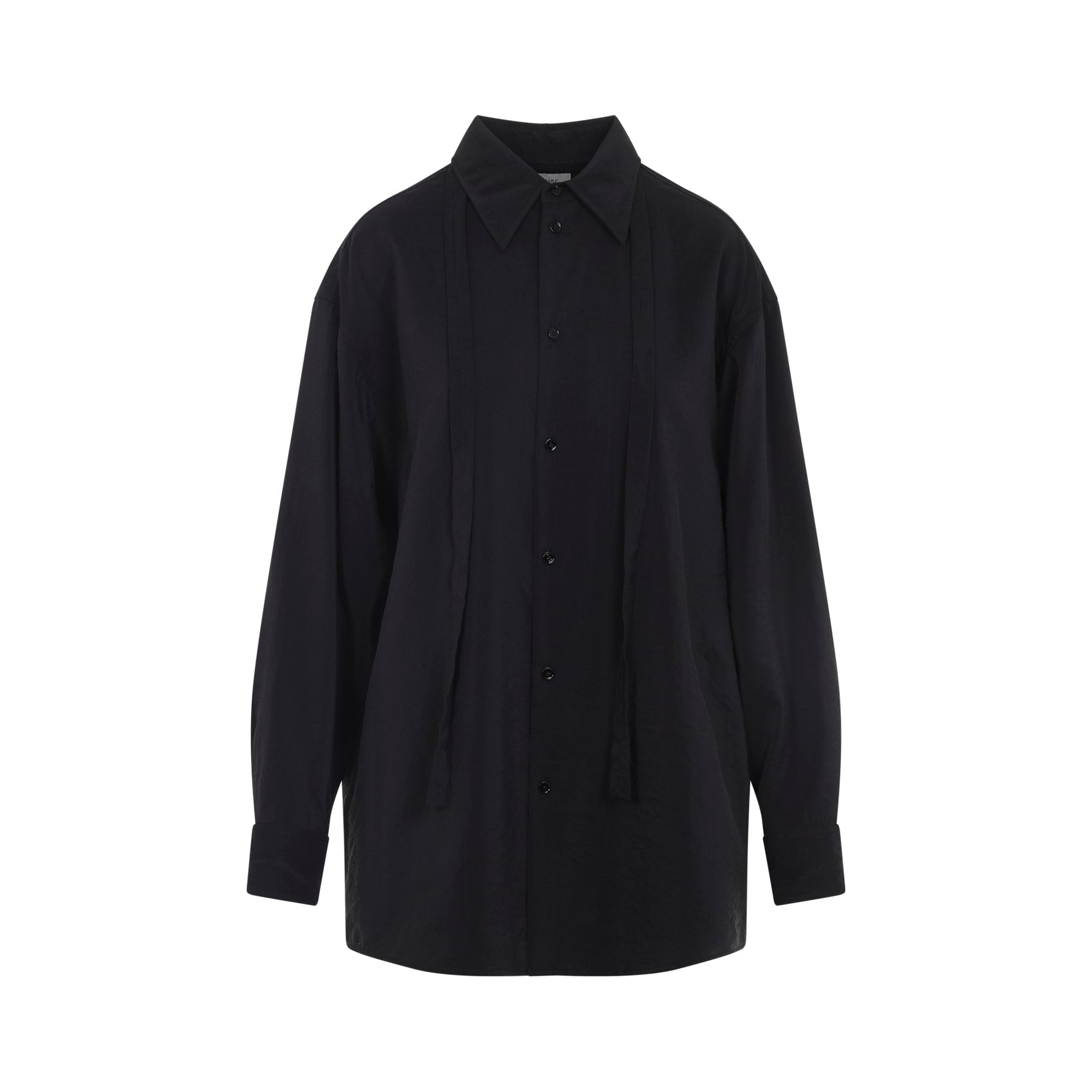 LEMAIRE Silk Long Shirt with Front Tie for Women