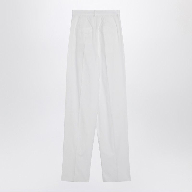 MAX MARA SPORTMAX Wide Cotton Trousers with High Waist for Women