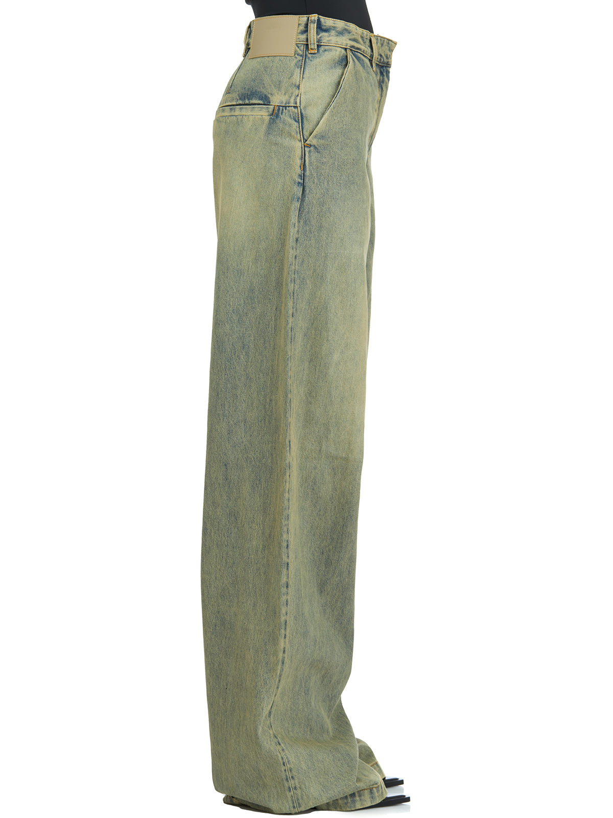 ENTIRE STUDIOS Wide Leg Trousers Size S with Five Pockets