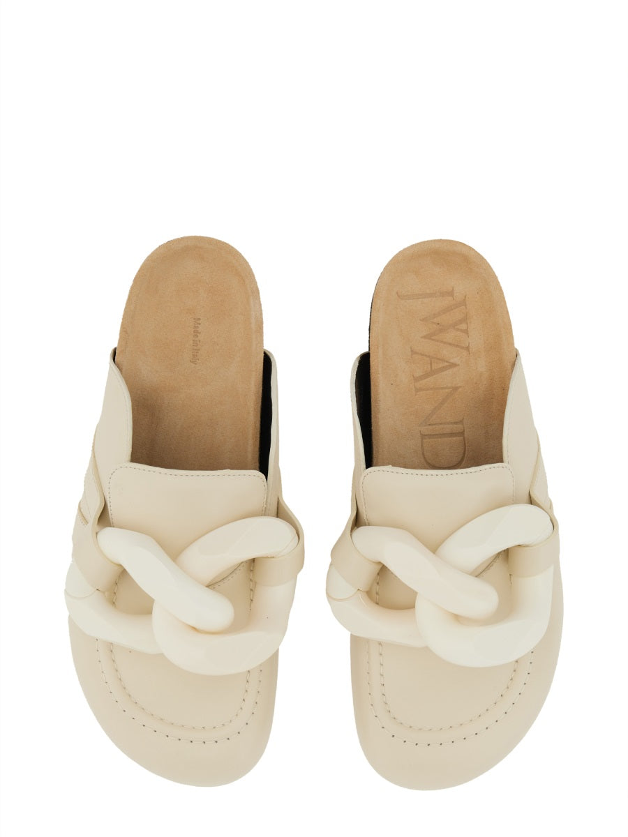 JW ANDERSON Leather Chain Sandals for Women - SS25 Collection