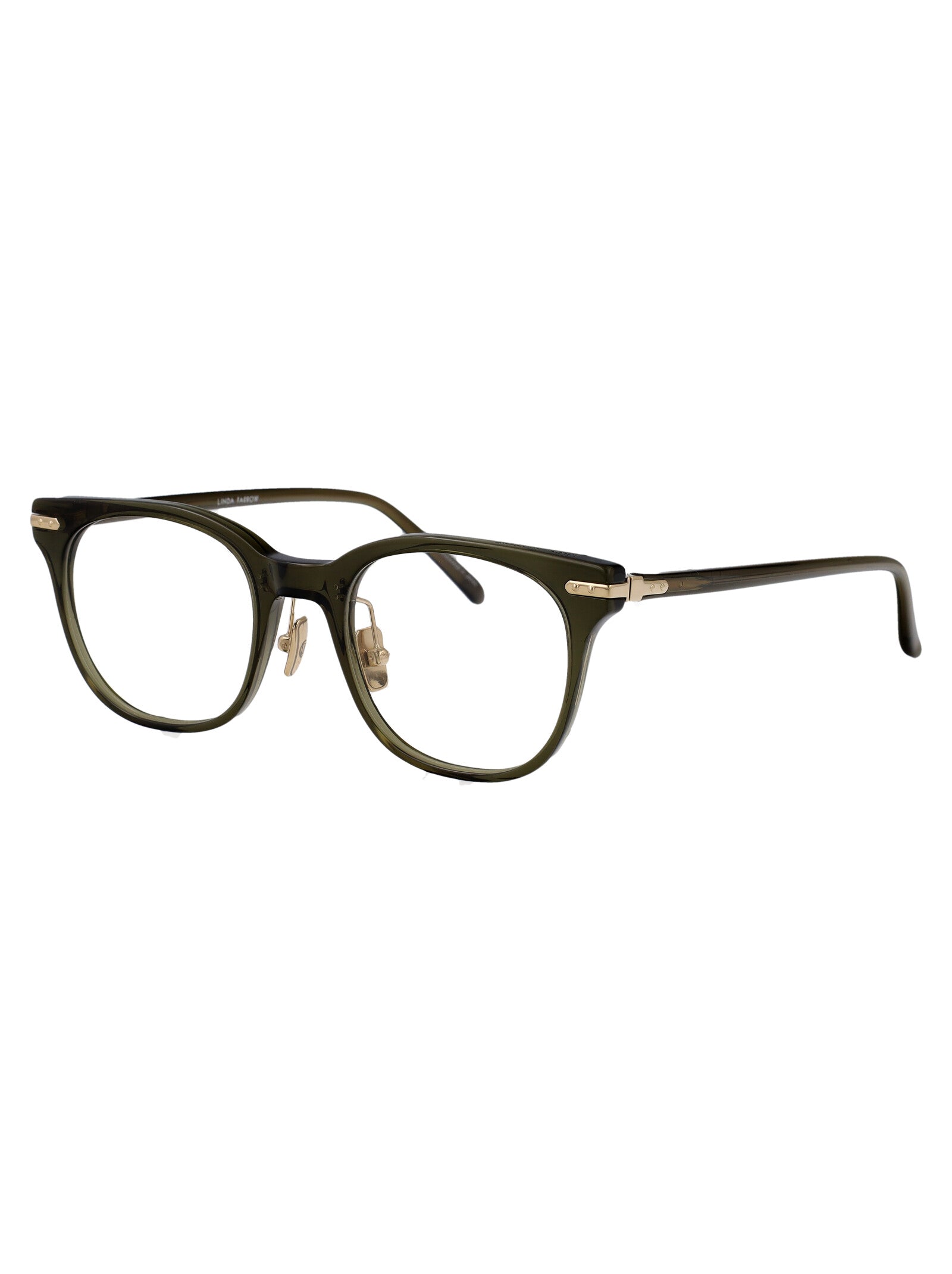 LINDA FARROW Acetate Arch Optical Glasses - Unisex