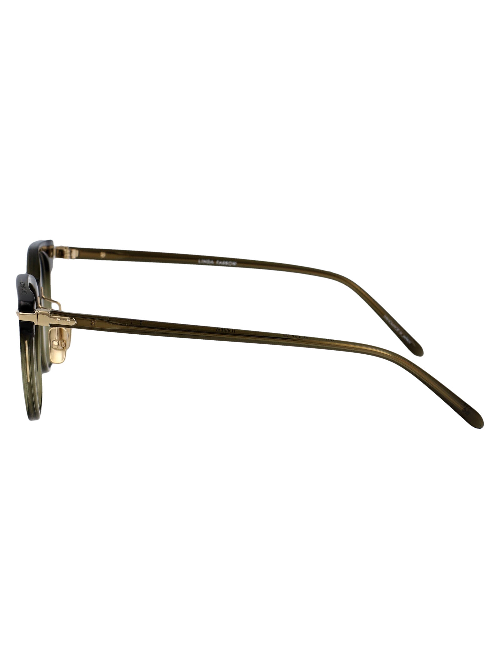 LINDA FARROW Acetate Arch Optical Glasses - Unisex