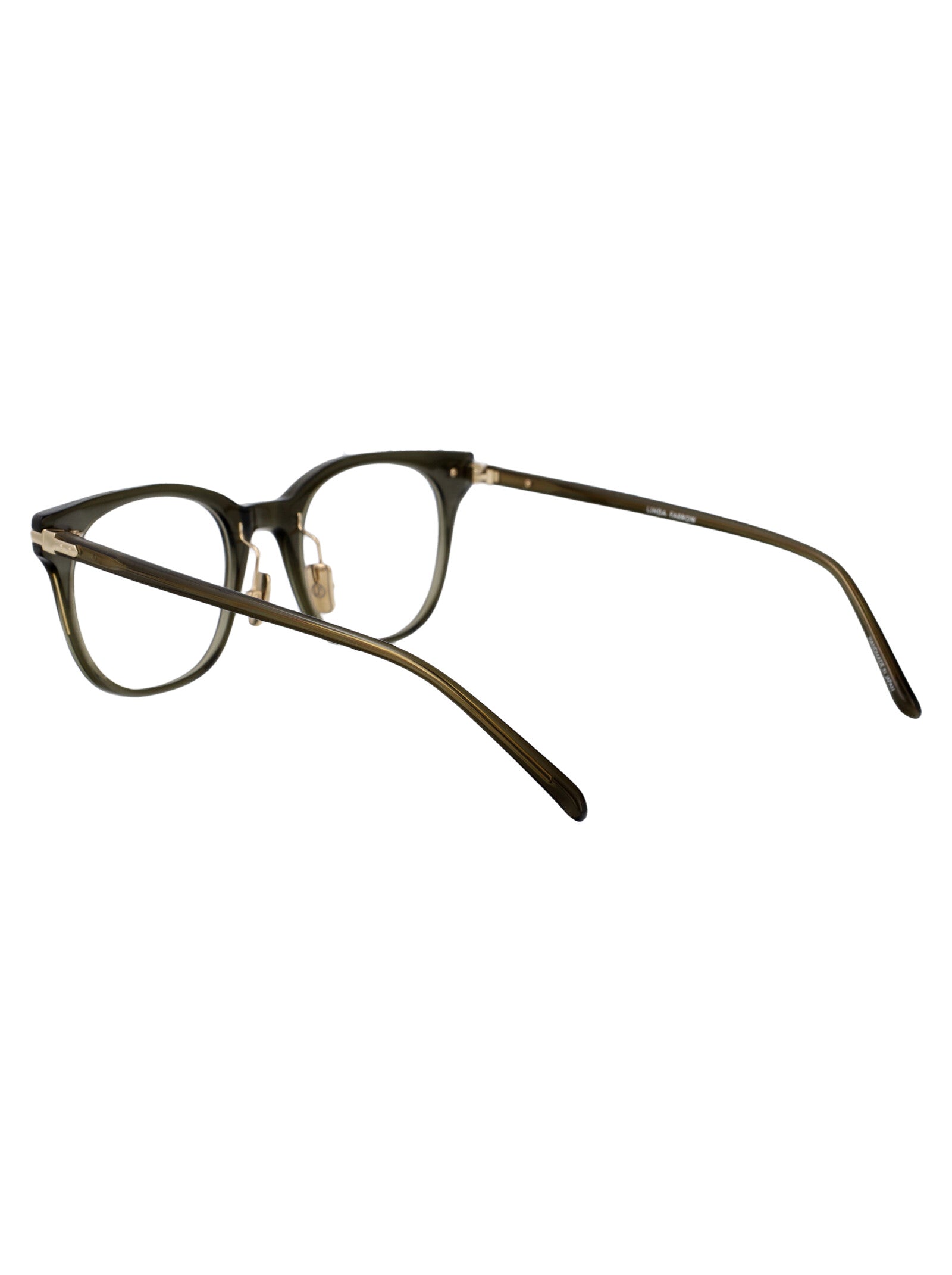LINDA FARROW Acetate Arch Optical Glasses - Unisex