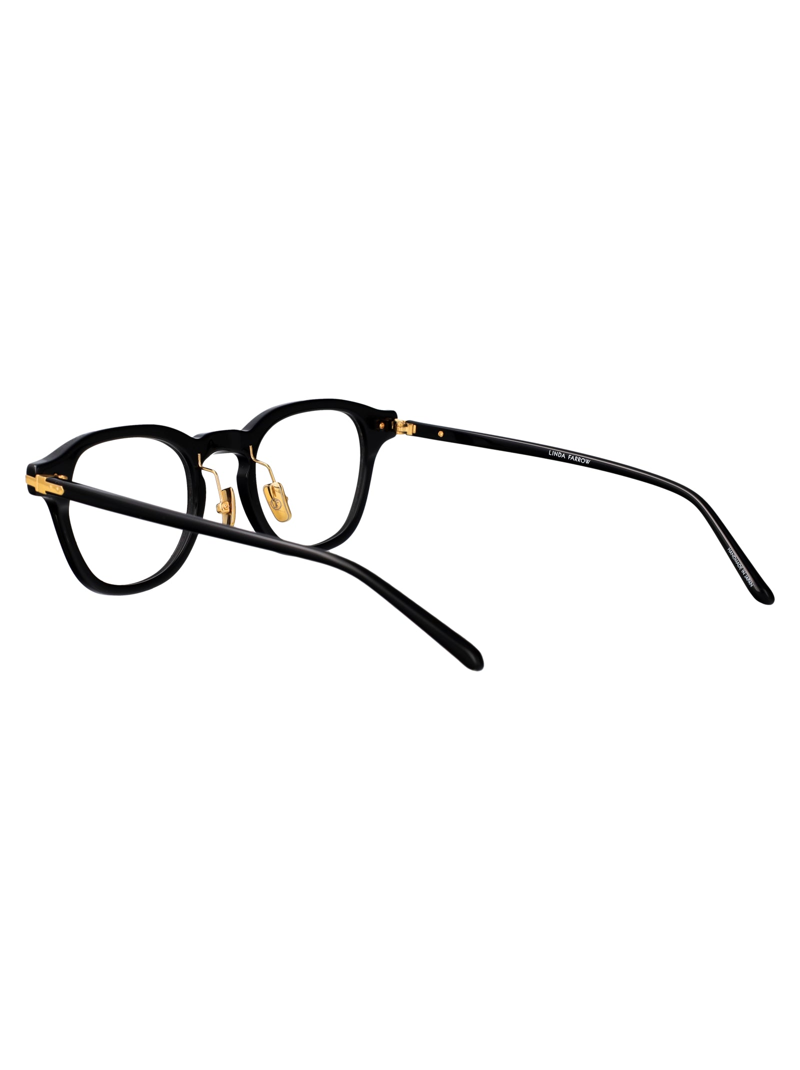 LINDA FARROW Unisex Optical Glasses with Acetate and Metal Frame