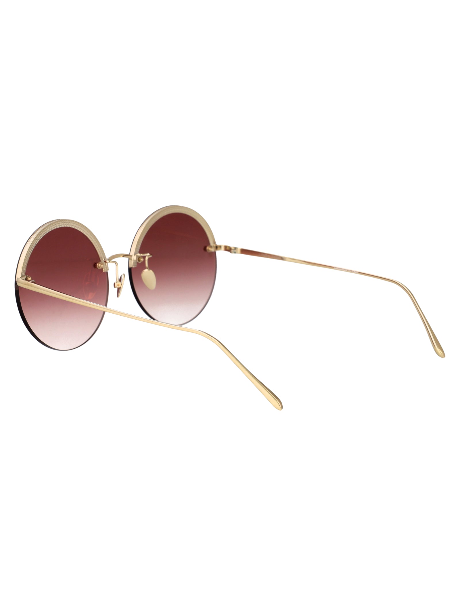 LINDA FARROW Gradient Acetate and Metal Sunglasses for Women