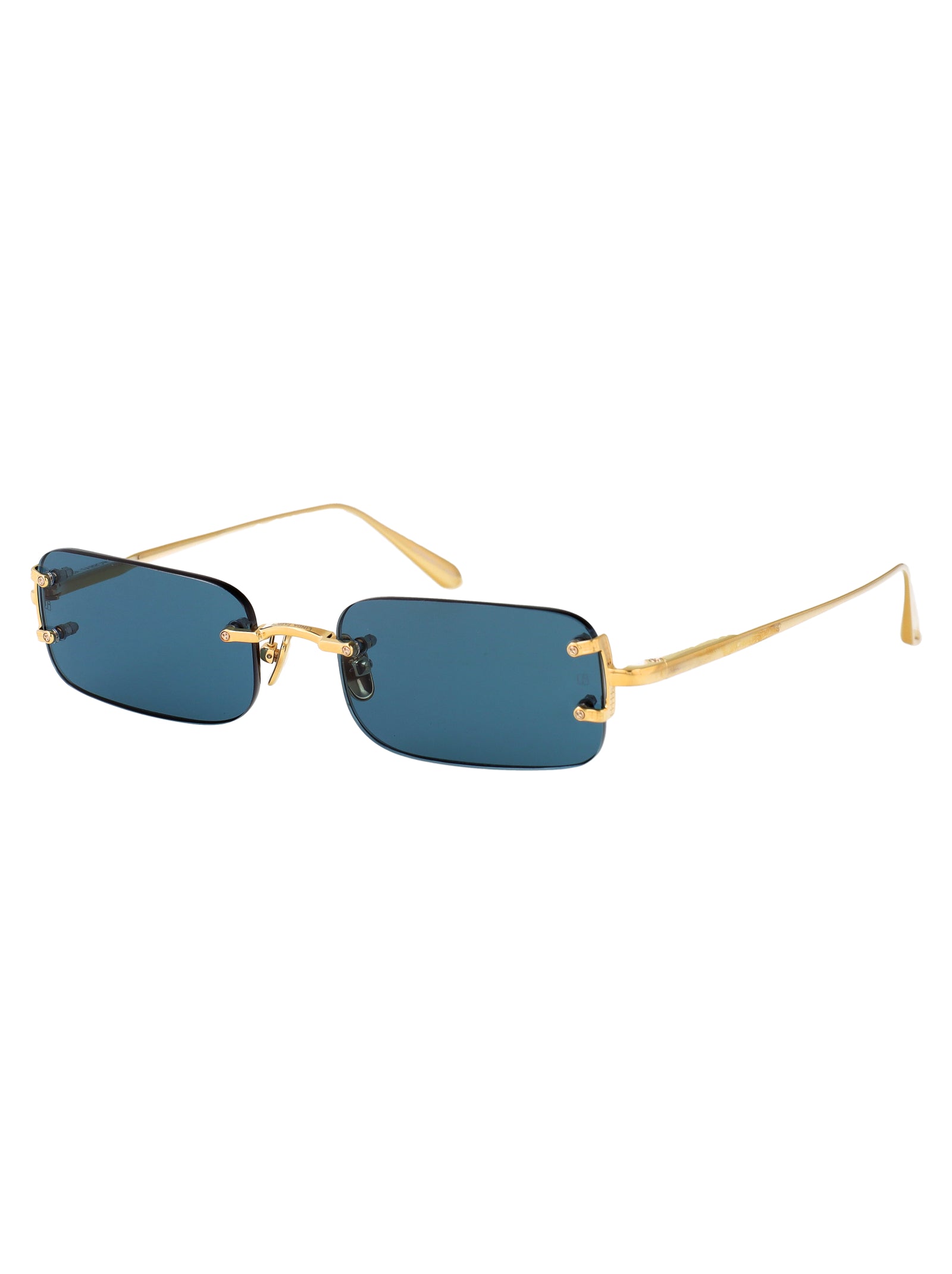 LINDA FARROW Stylish Titanium Sunglasses for Women