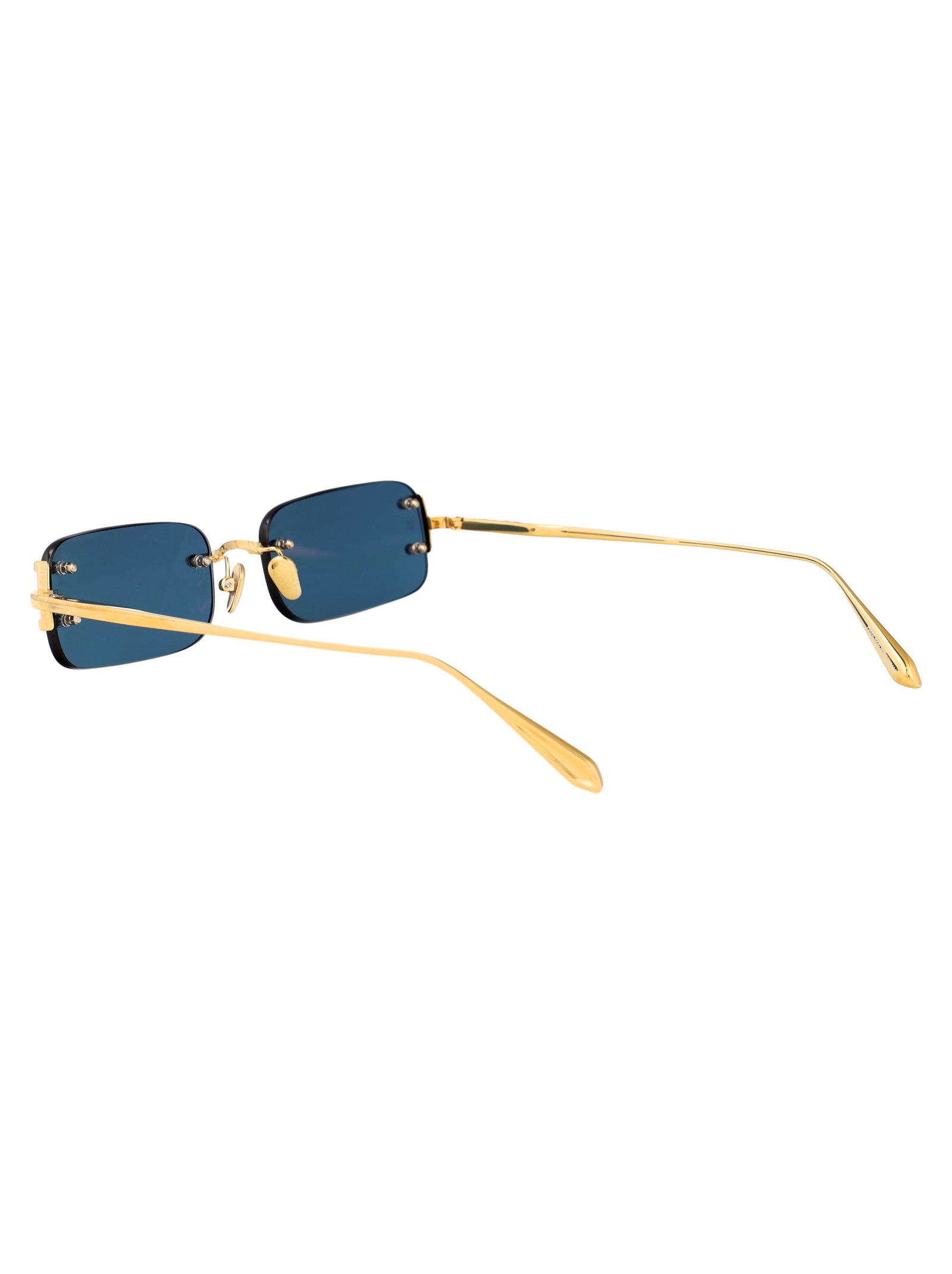 LINDA FARROW Stylish Titanium Sunglasses for Women