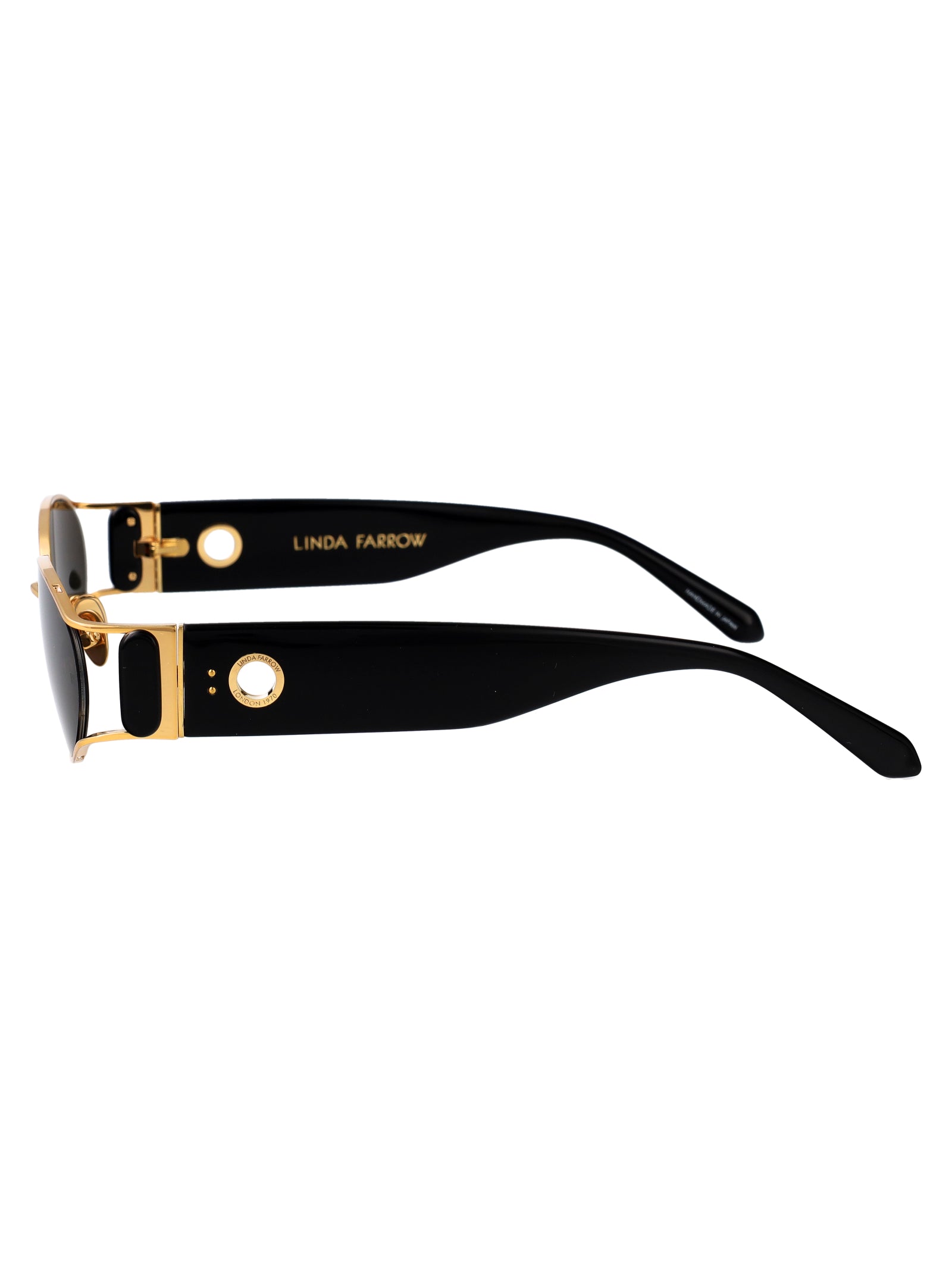 LINDA FARROW Chic Titanium Sunglasses for Women - FW25 Collection