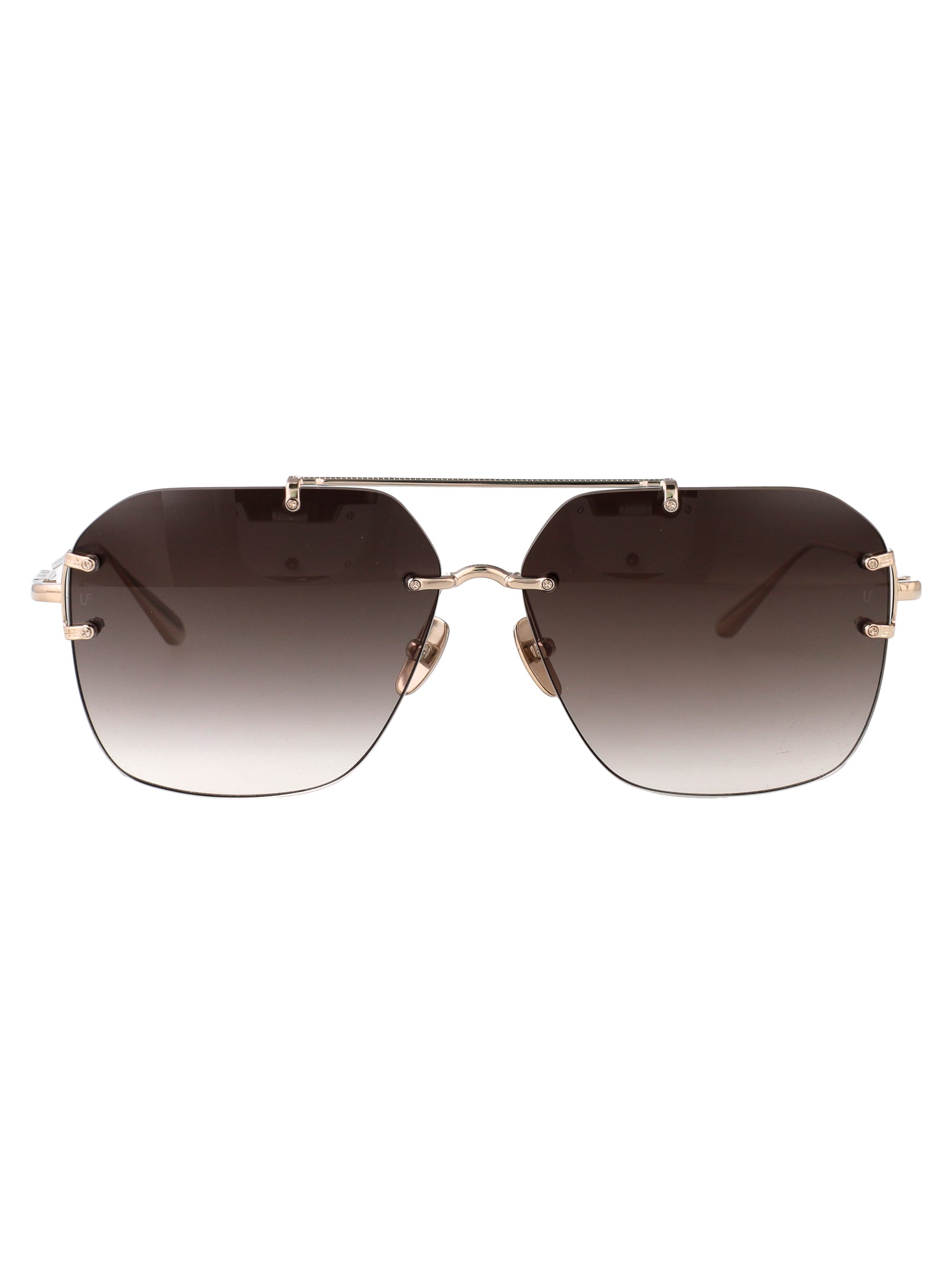 LINDA FARROW Titanium Sunglasses - Unisex Style for SS25