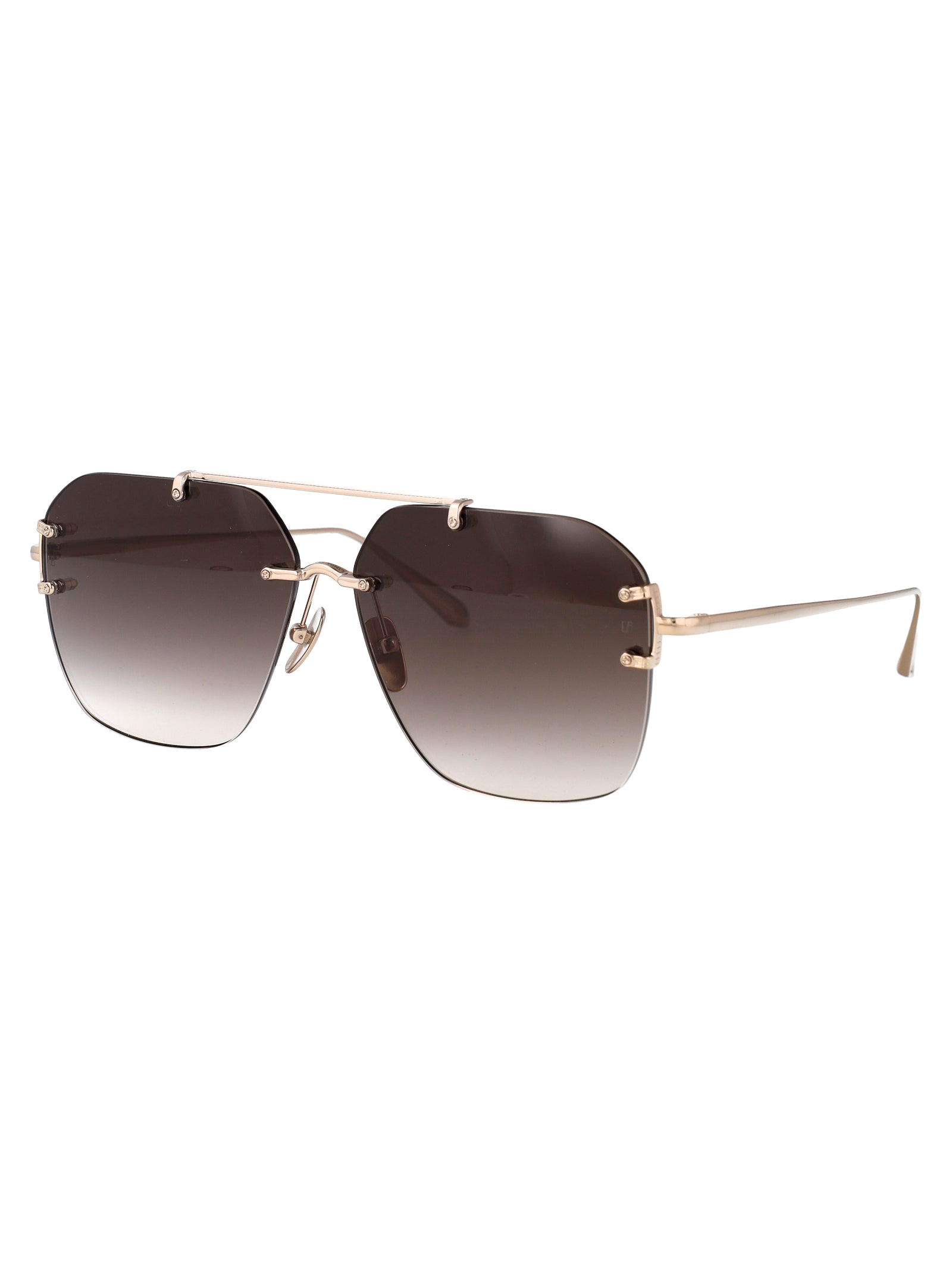 LINDA FARROW Titanium Sunglasses - Unisex Style for SS25