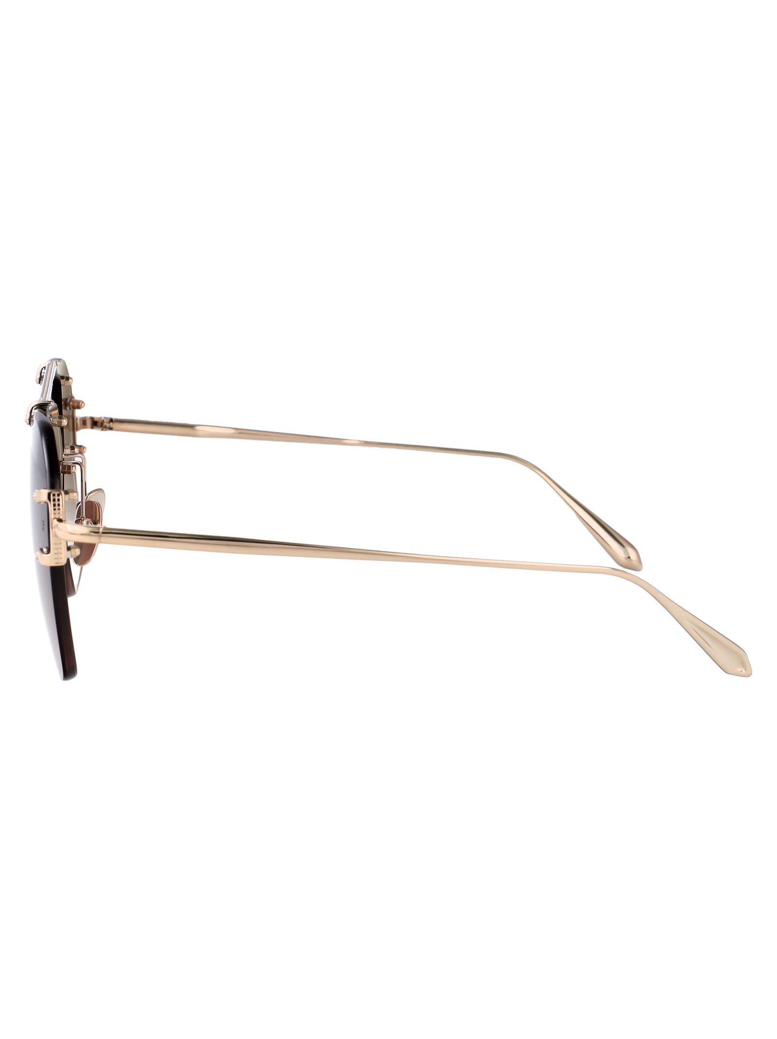 LINDA FARROW Titanium Sunglasses - Unisex Style for SS25