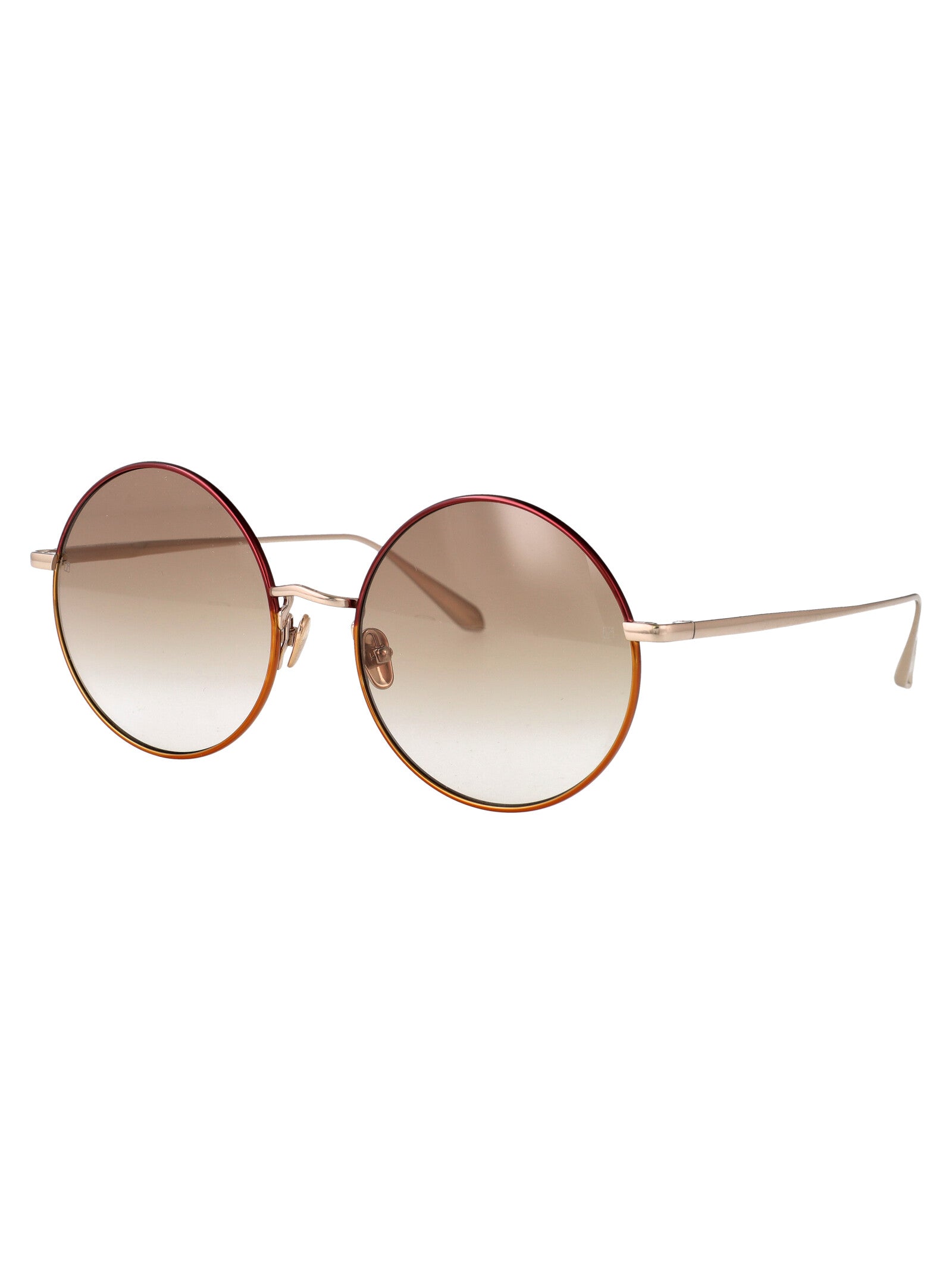 LINDA FARROW Sleek Titanium Sunglasses