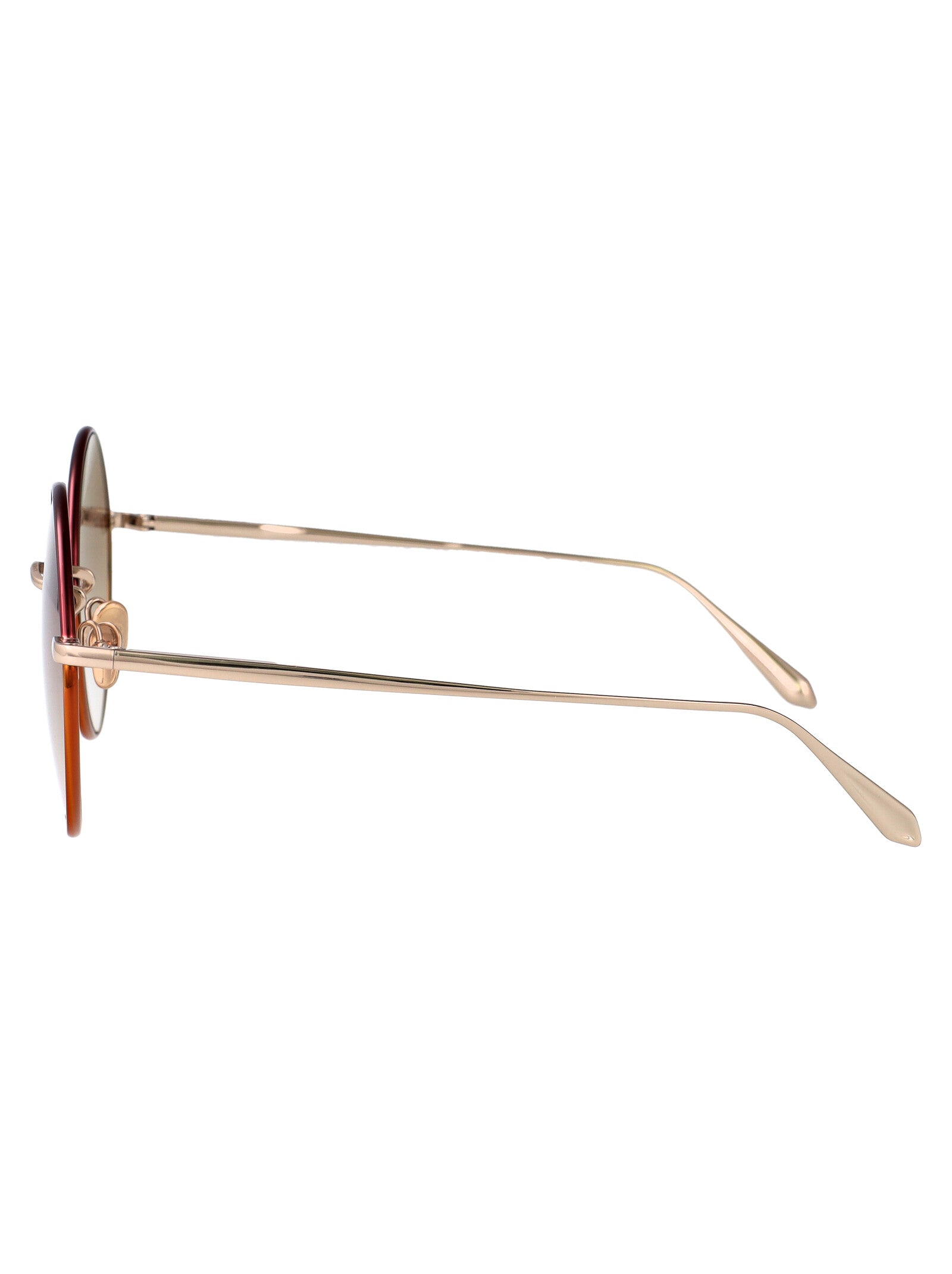 LINDA FARROW Sleek Titanium Sunglasses