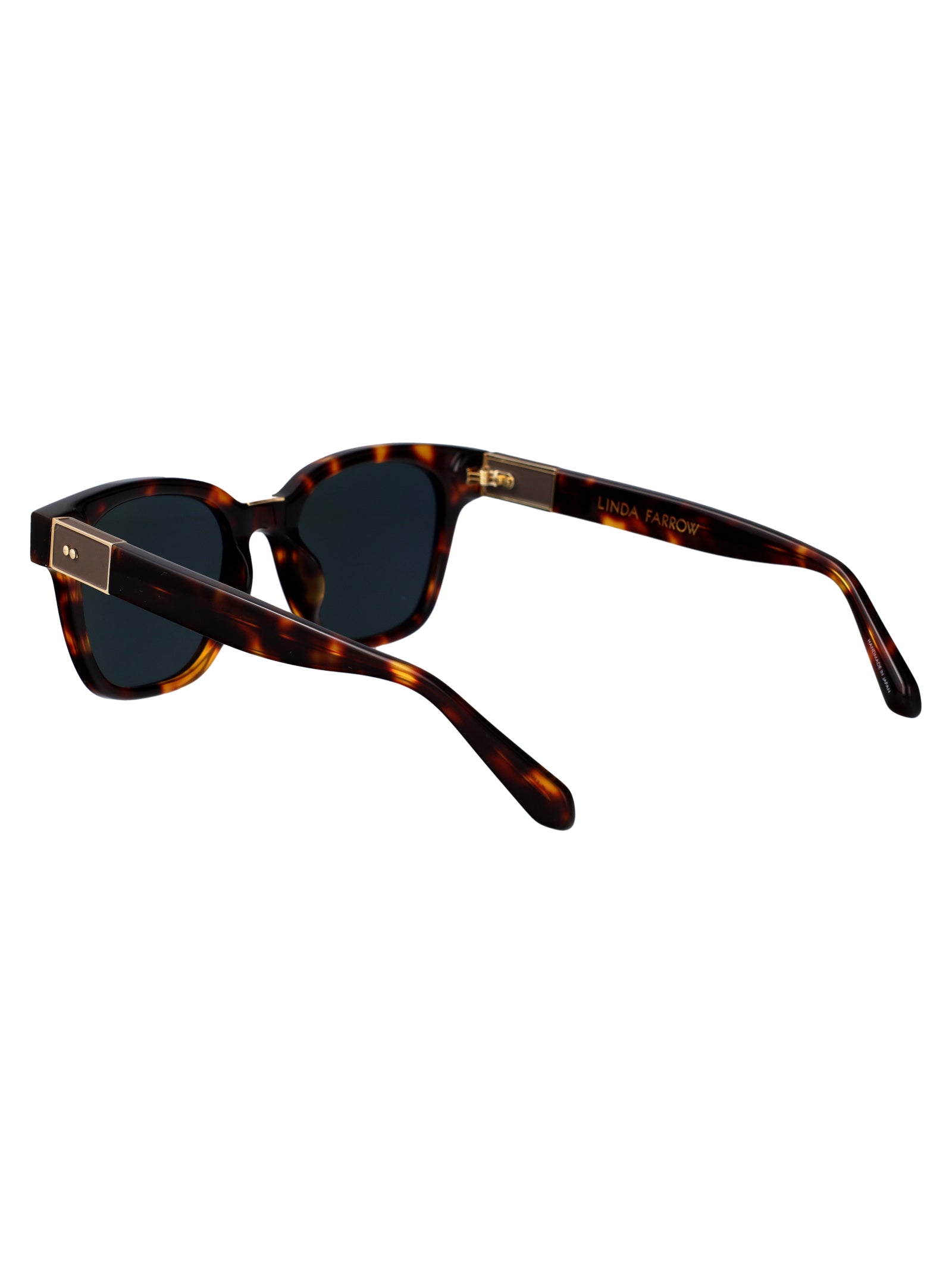 LINDA FARROW Unisex Acetate and Metal Sunglasses