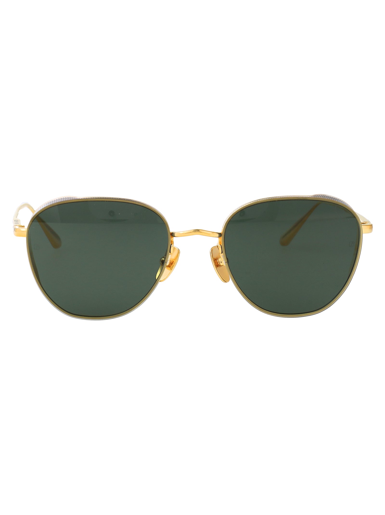 LINDA FARROW Unisex Titanium Sunglasses - SS25 Collection