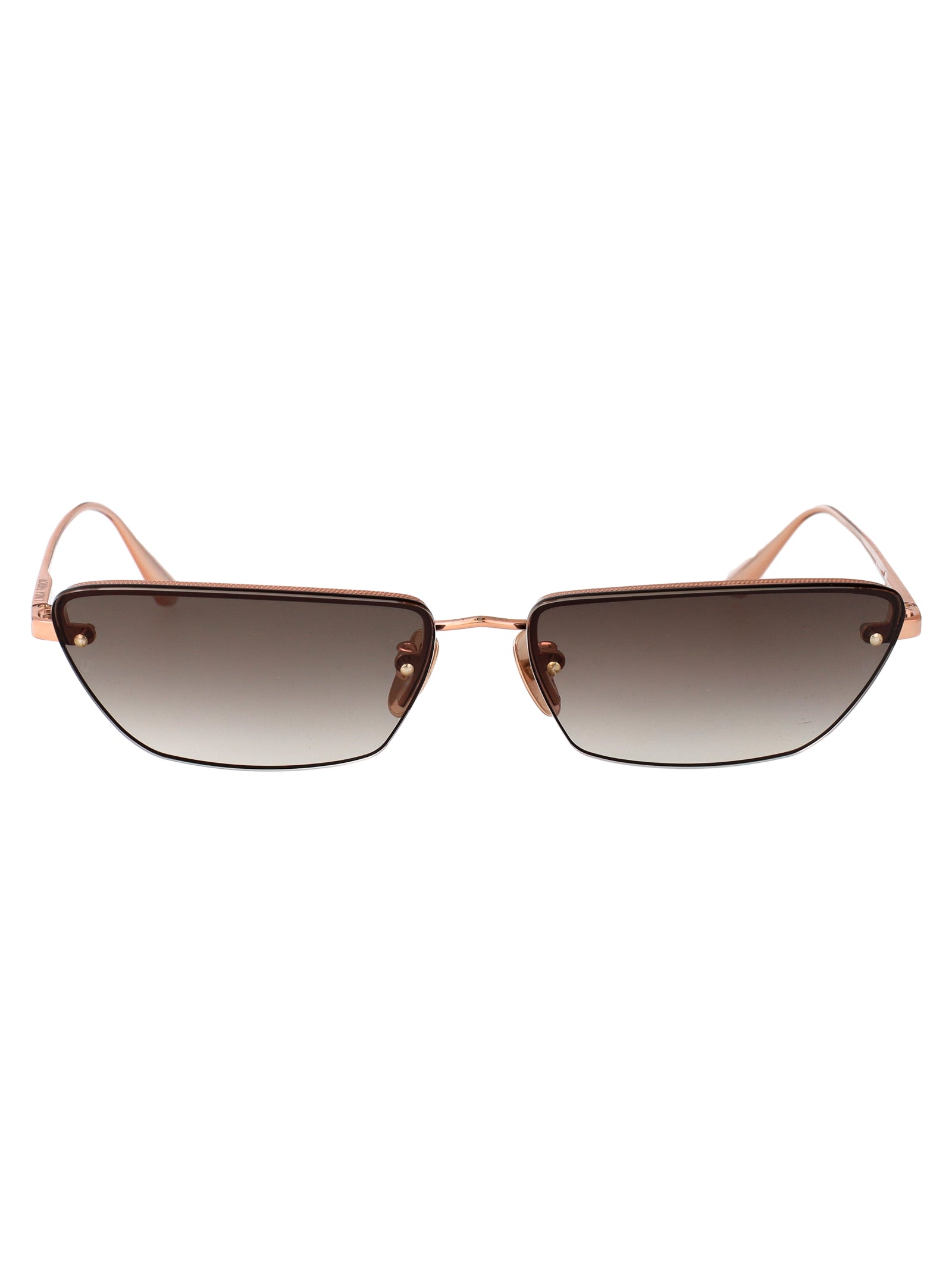 LINDA FARROW Chic Women's Titanium Sunglasses - SS25 Style