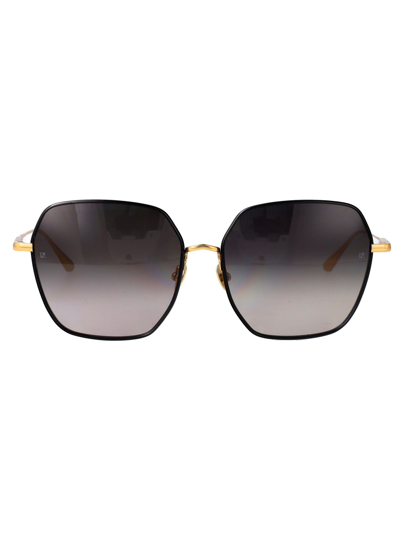LINDA FARROW Acetate and Metal Women's Sunglasses