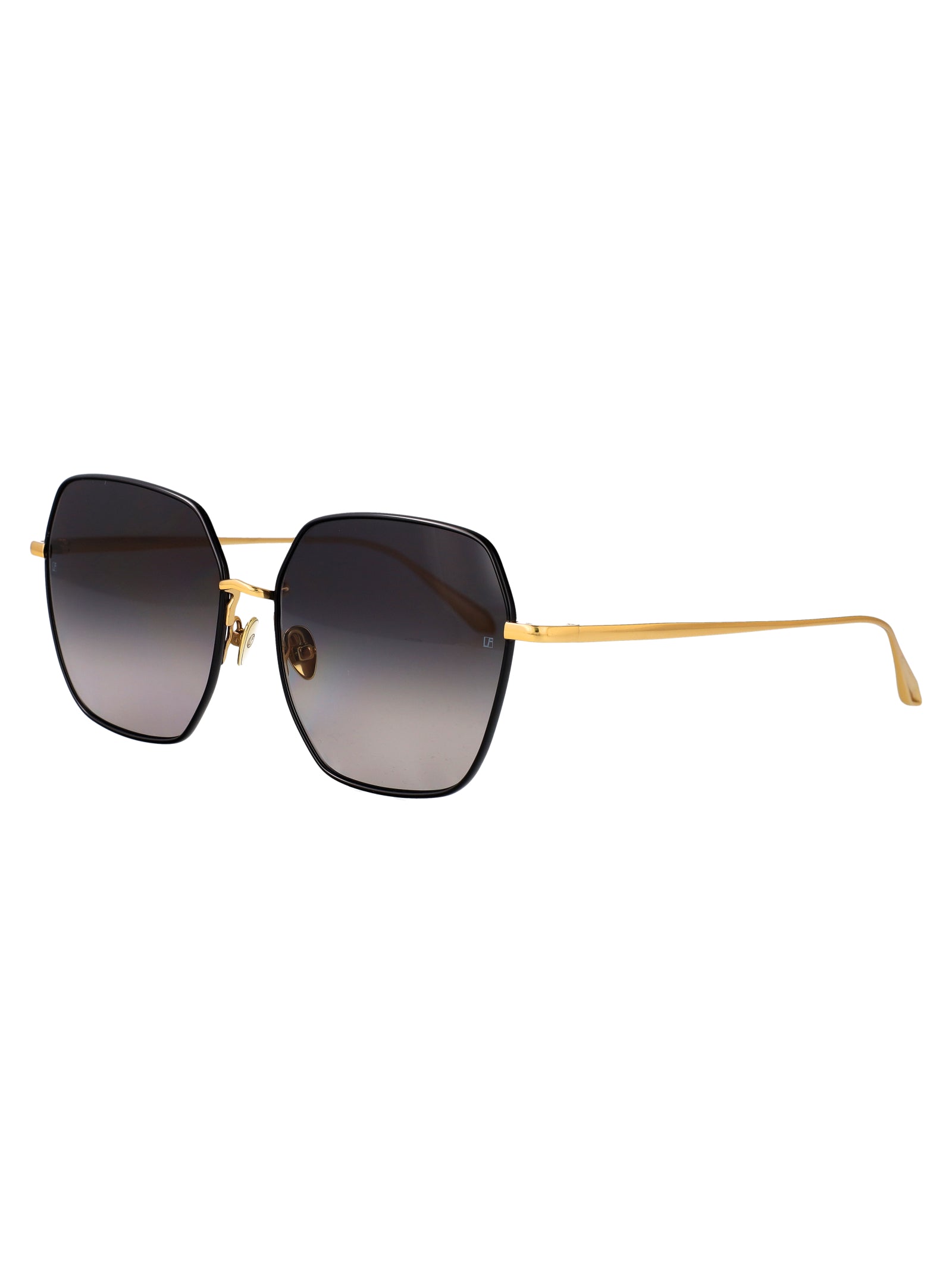 LINDA FARROW Acetate and Metal Women's Sunglasses