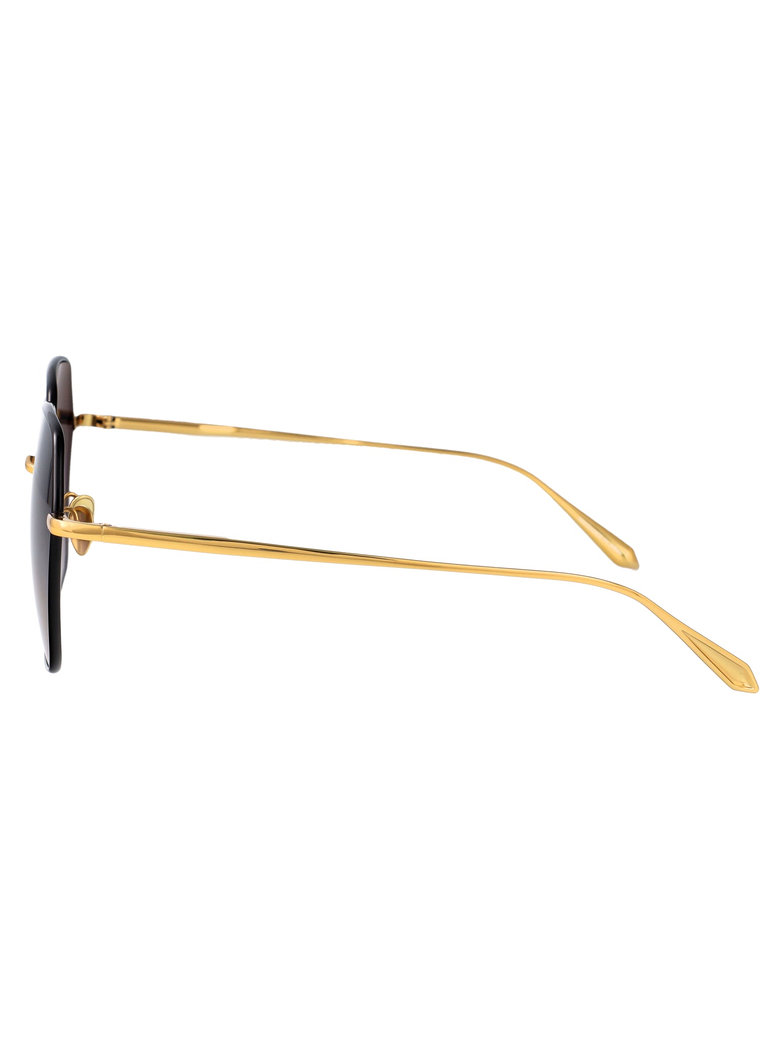 LINDA FARROW Acetate and Metal Women's Sunglasses