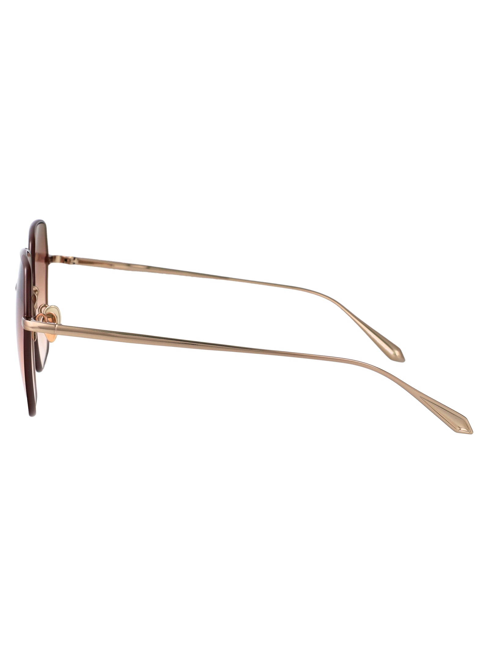 LINDA FARROW Chic Gradient Acetate and Metal Sunglasses for Women