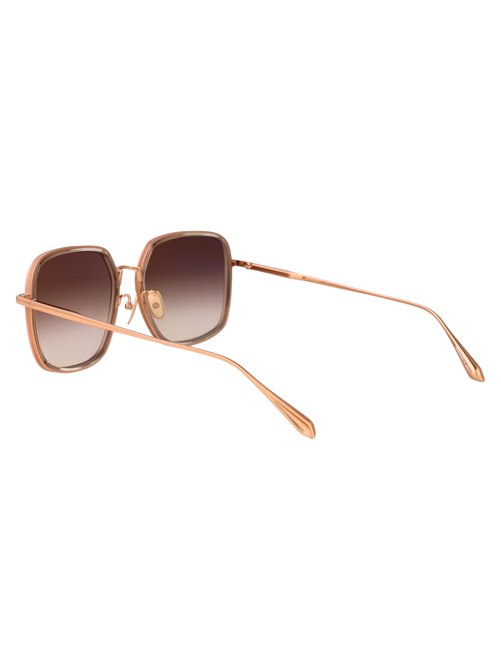 LINDA FARROW Elegant Acetate and Metal Sunglasses for Women - FW25 Collection