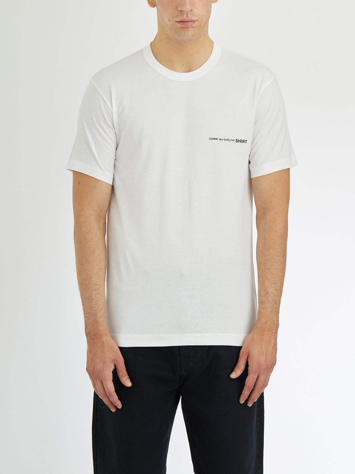 COMME DES GARÇONS SHIRT Logo T-Shirt - Regular Fit - Men's Medium