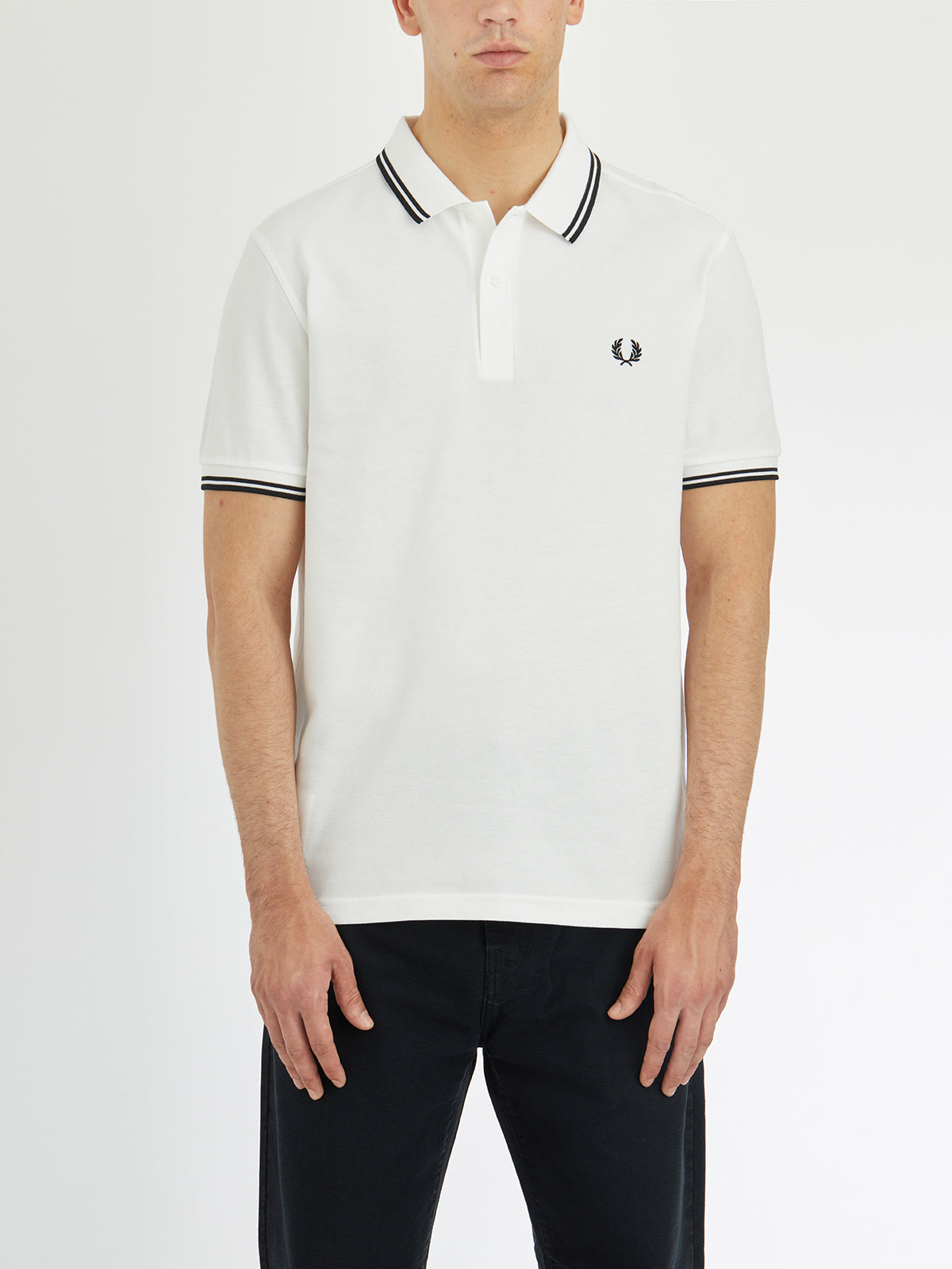 COMME DES GARÇONS SHIRT Classic Contrast-Stripe Polo Shirt - Size M