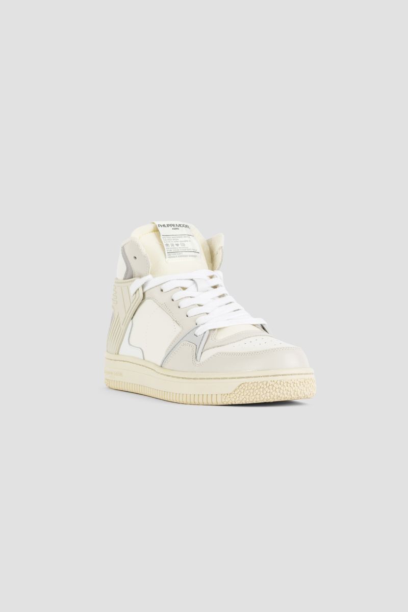 PHILIPPE MODEL PARIS Grande Mid-Top Leather Sneakers