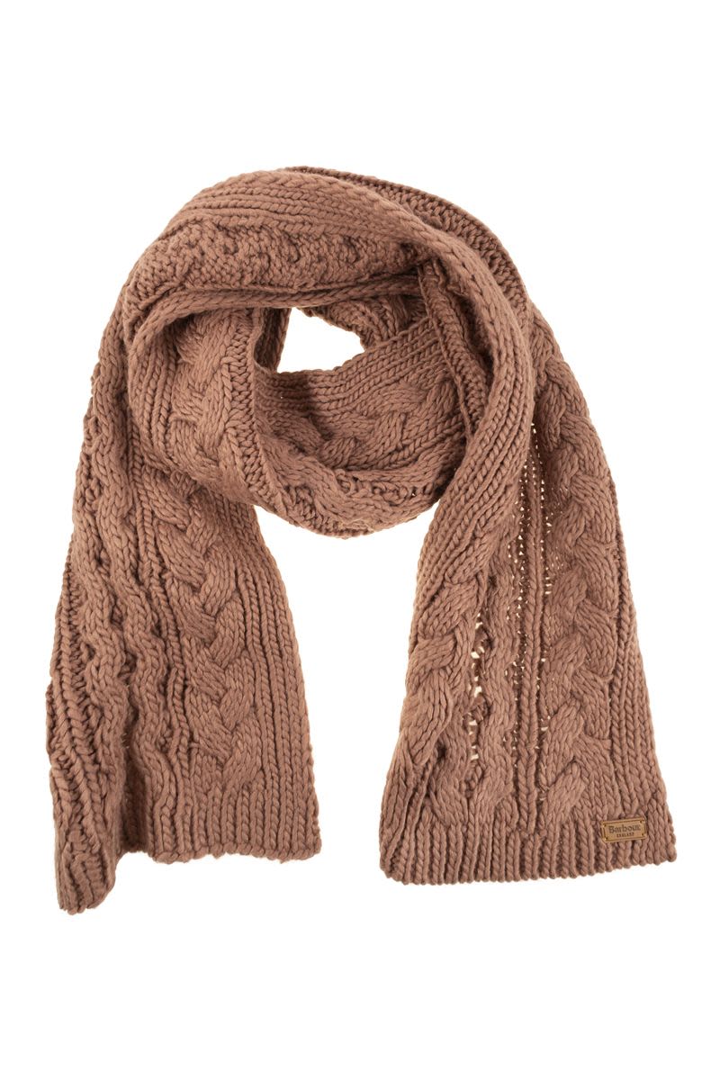 BARBOUR Knit Hat and Scarf Set - 25 x 170 cm