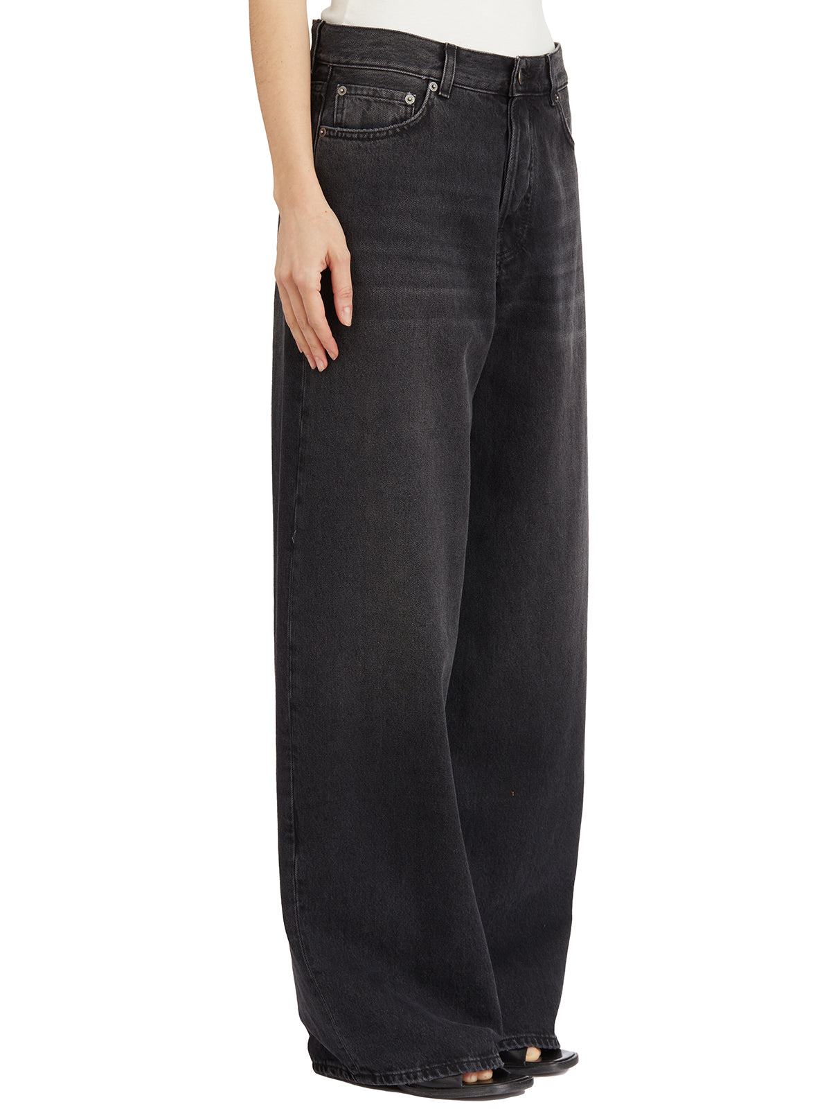 HAIKURE Mid Rise Straight Leg Denim Pants - Size 25