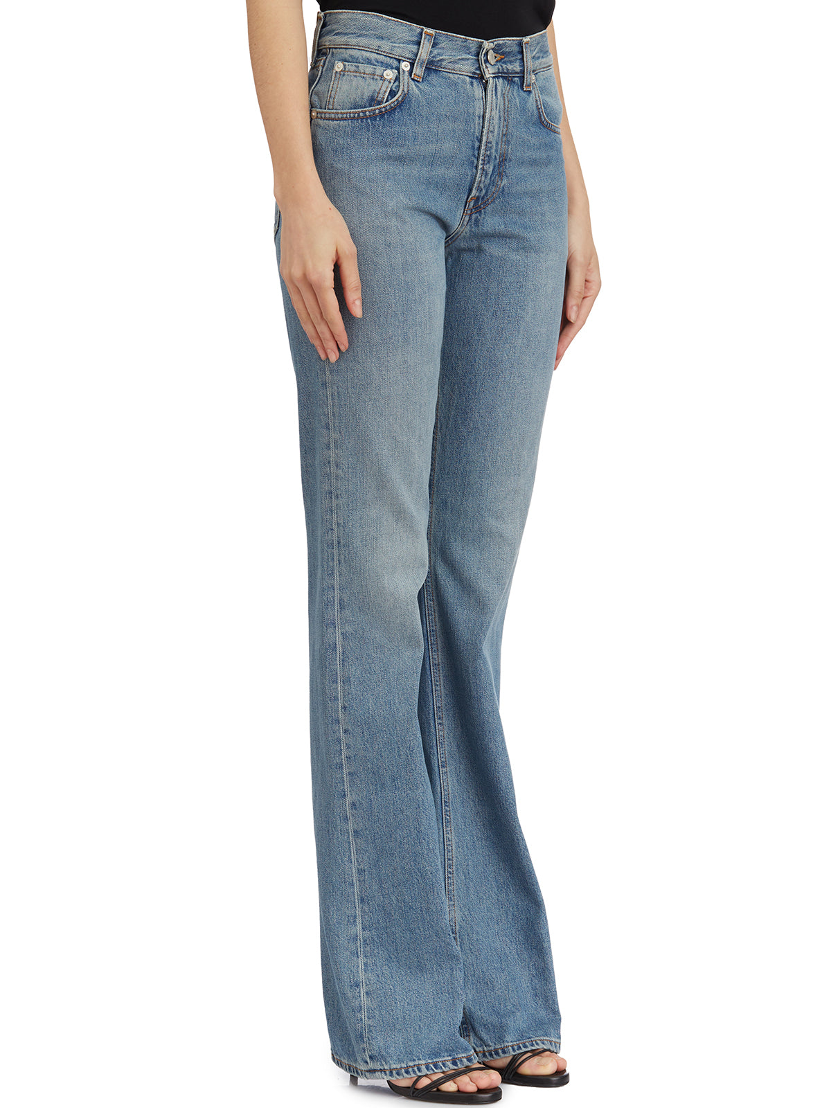 HAIKURE Mediterranean Flora Bootcut Denim Pants - Size 25