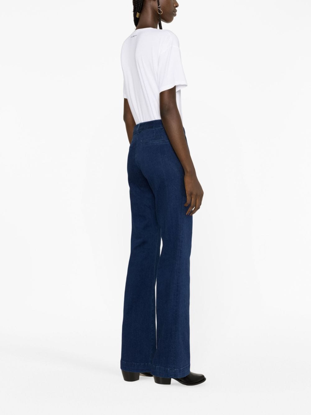 FRAME High Flare Belted Trouser