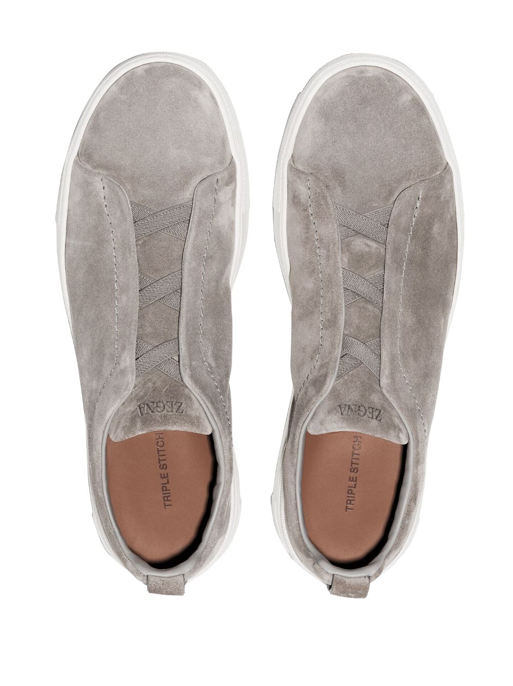 ZEGNA Triple Stitch Suede Sneakers for Men