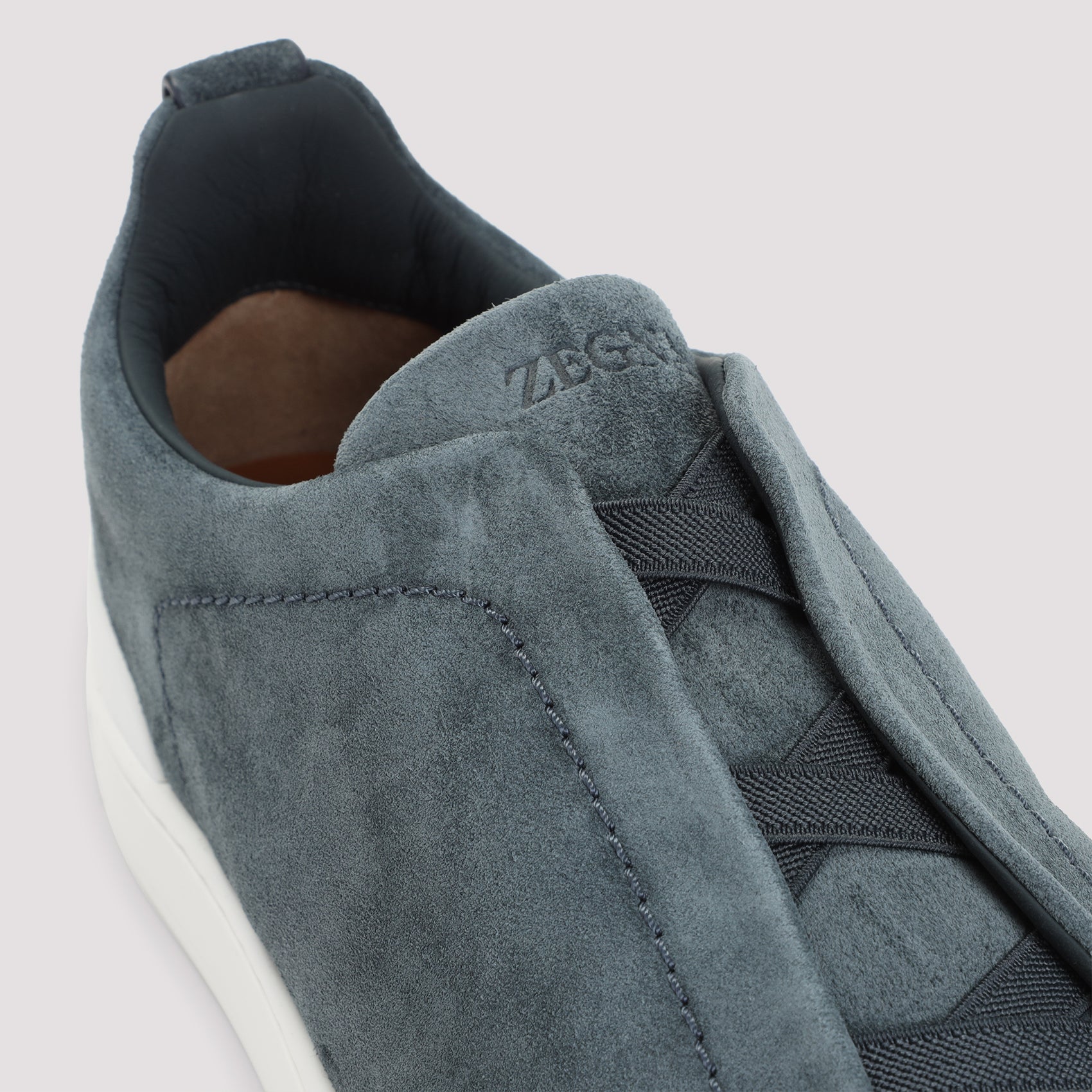 ZEGNA Suede Triple Stitch Sneakers for Men