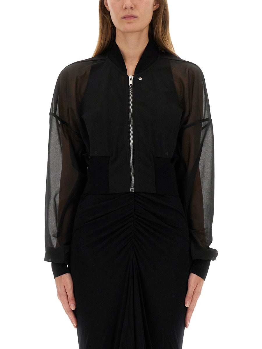 RICKOWENSLILIES Polyester Wool Jacket for Women - SS25 Collection