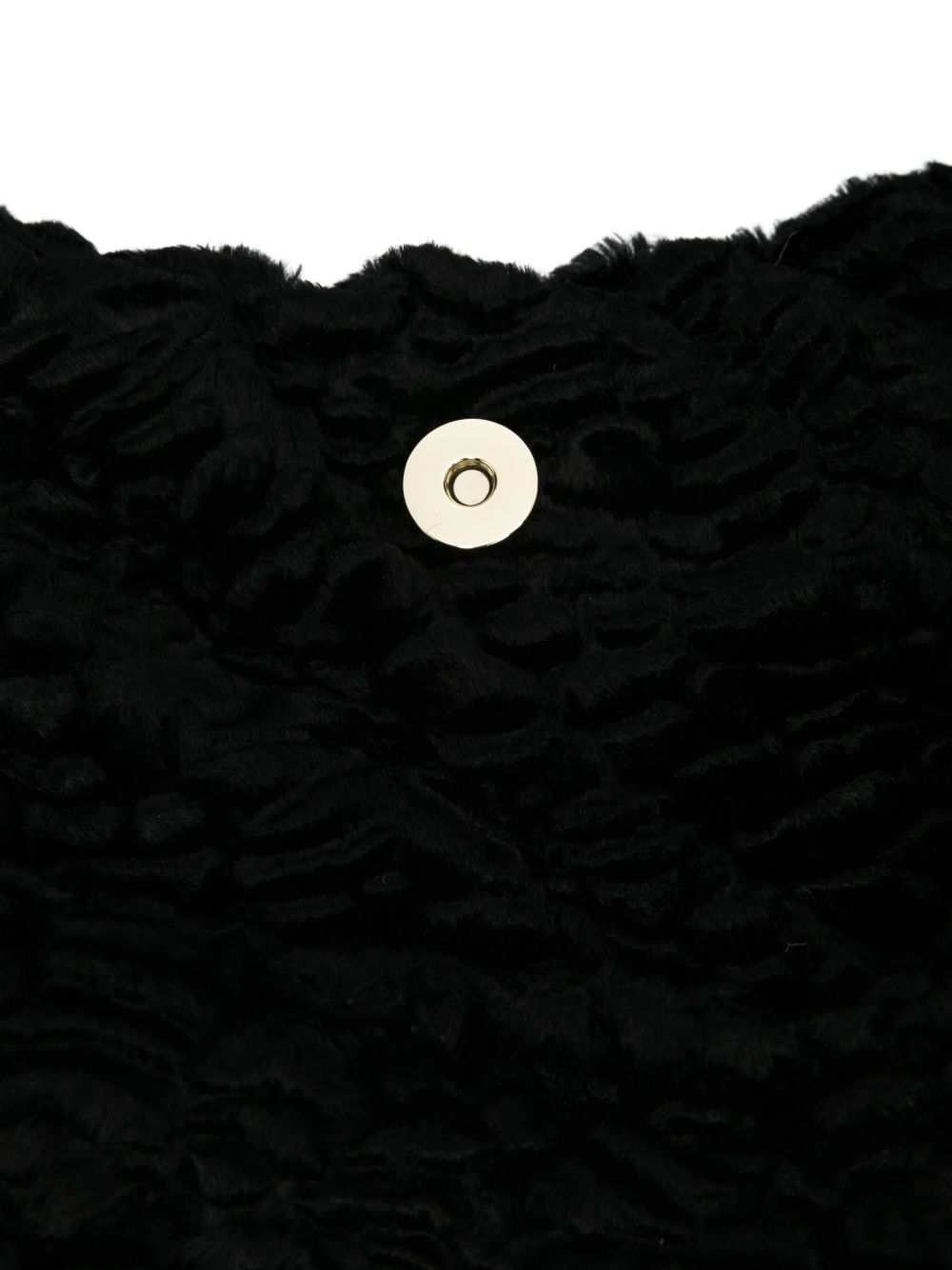 LA MILANESA Textured Large Shoulder Handbag with Triangular Design