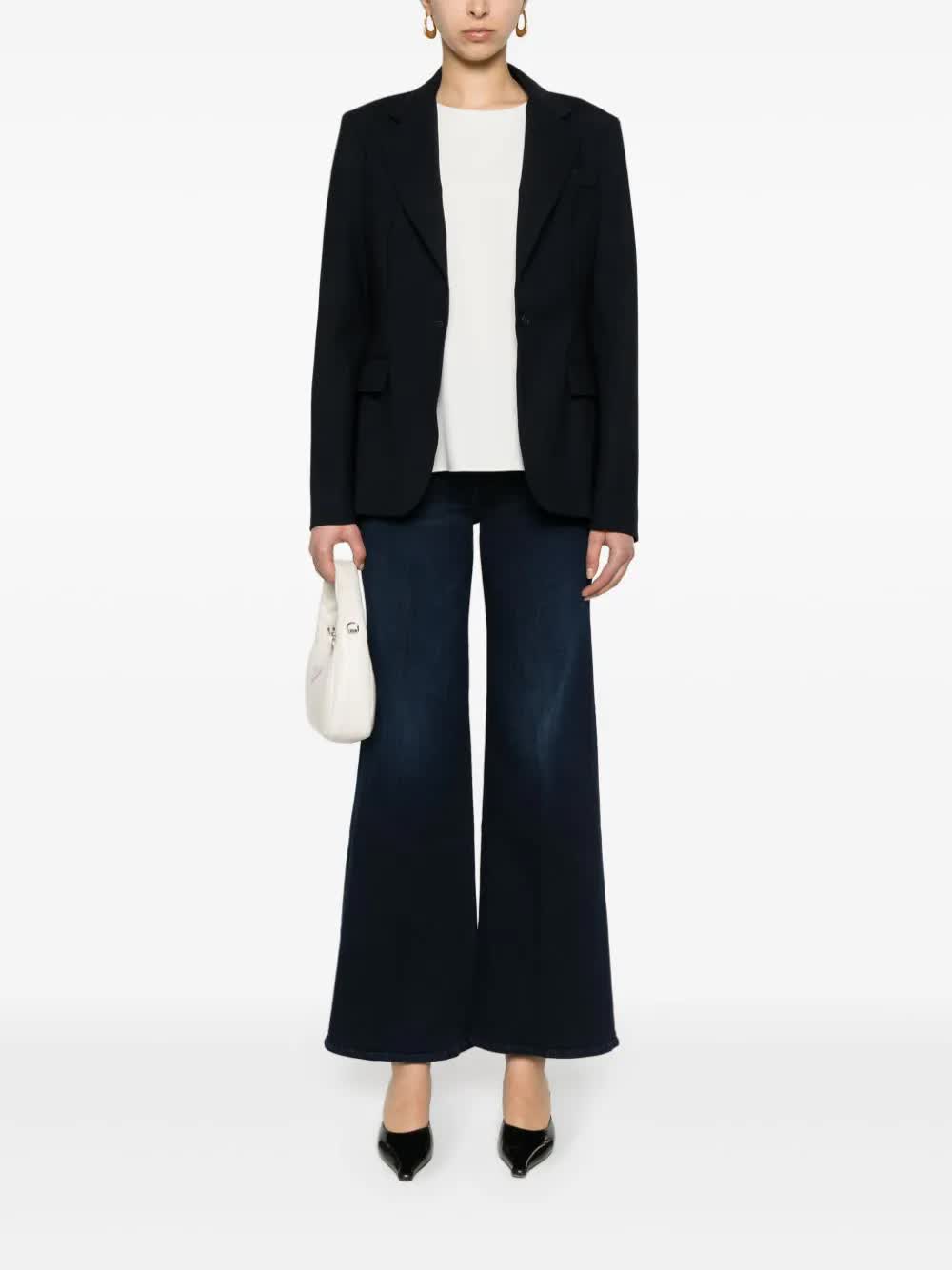 PAROSH Wool Blend Tailored Jacket for Women