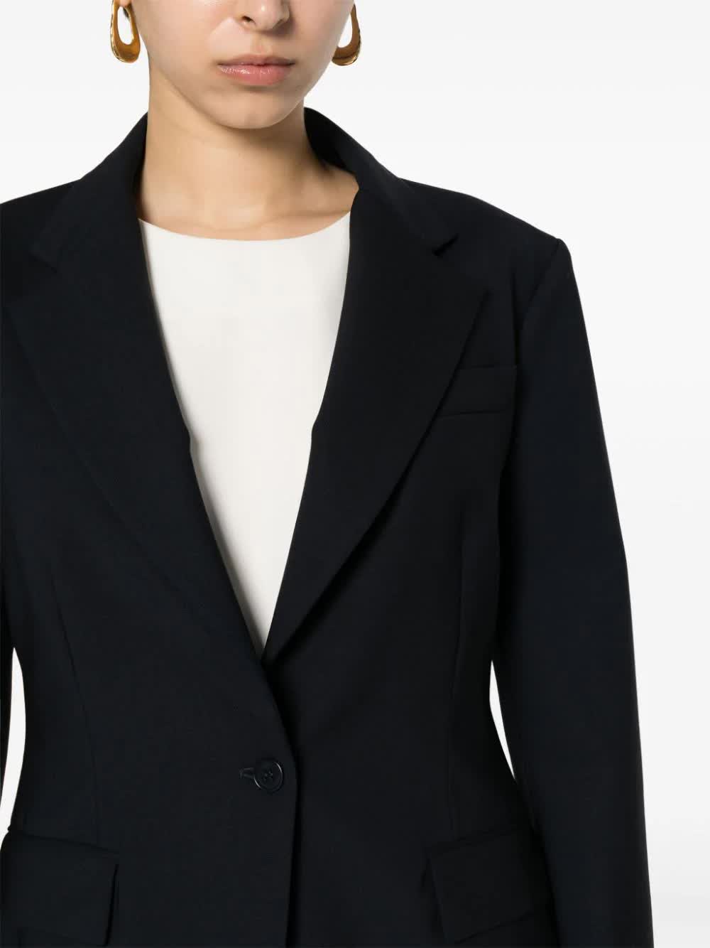 PAROSH Wool Blend Tailored Jacket for Women
