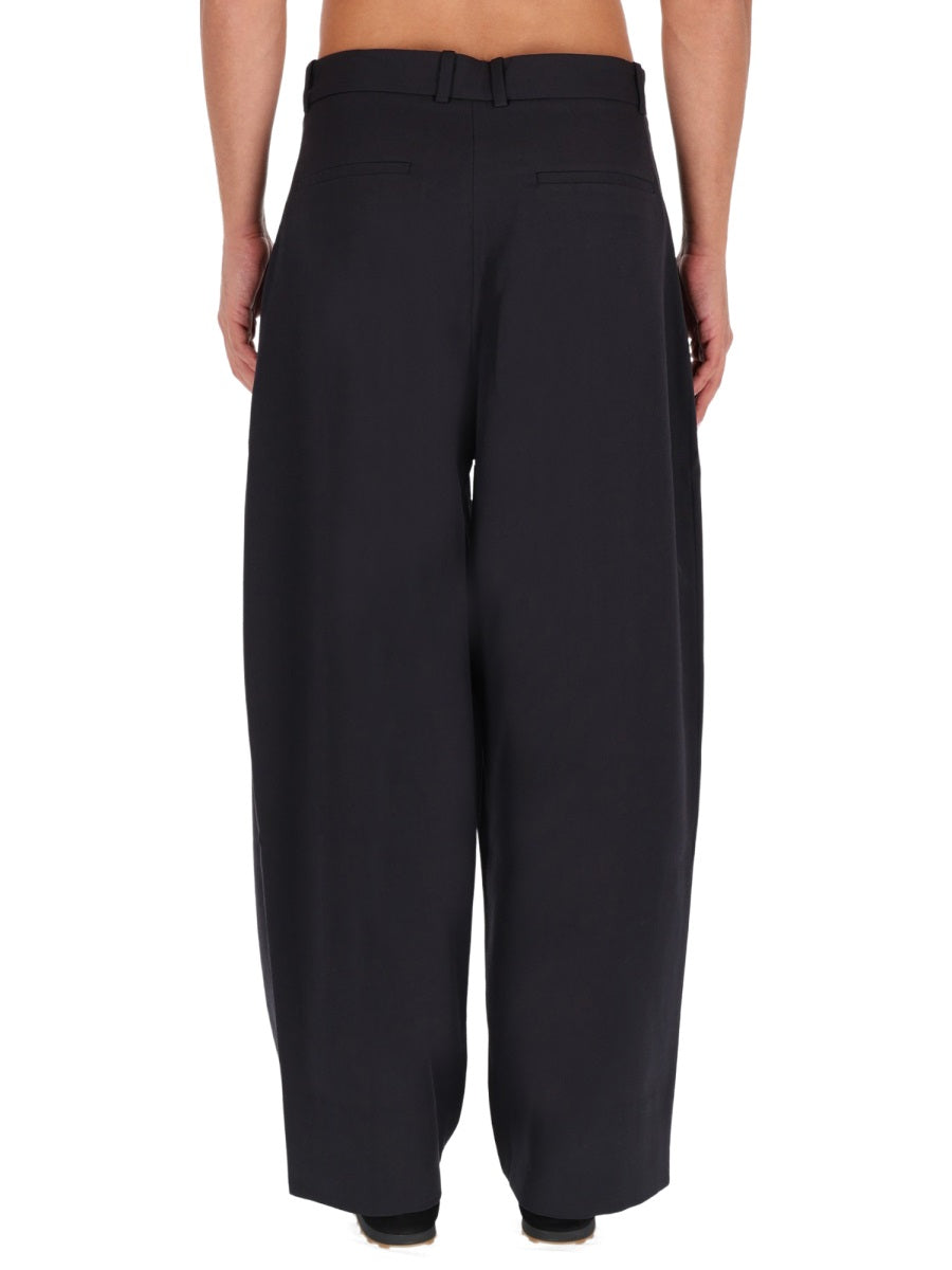 STUDIO NICHOLSON Volume Pants with Double Pleat - Size L