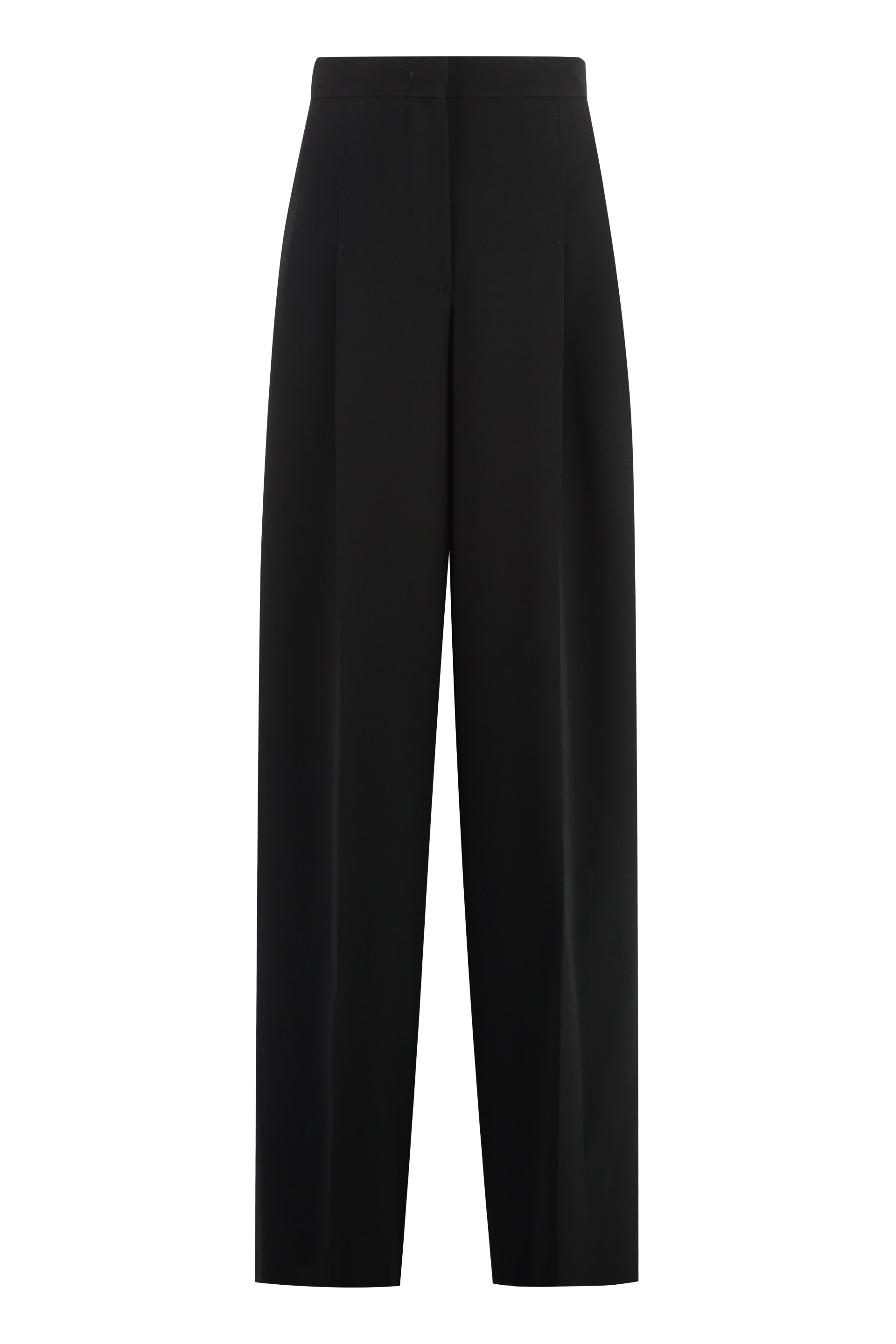 MAX MARA Linen Creased Pleated Trousers for Women