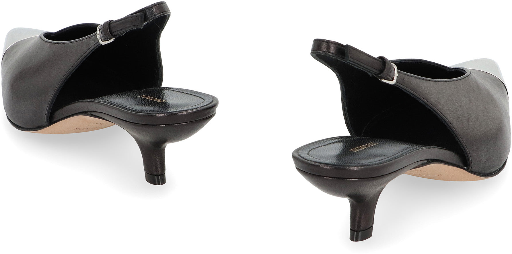 MAX MARA SPORTMAX Pointy Toe Adjustable Ankle Strap Slingback Pumps